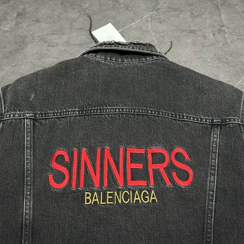 Balenciaga Balenciaga Sinners Denim Jacket Size US S / EU 44-46 / 1 - 7 Thumbnail