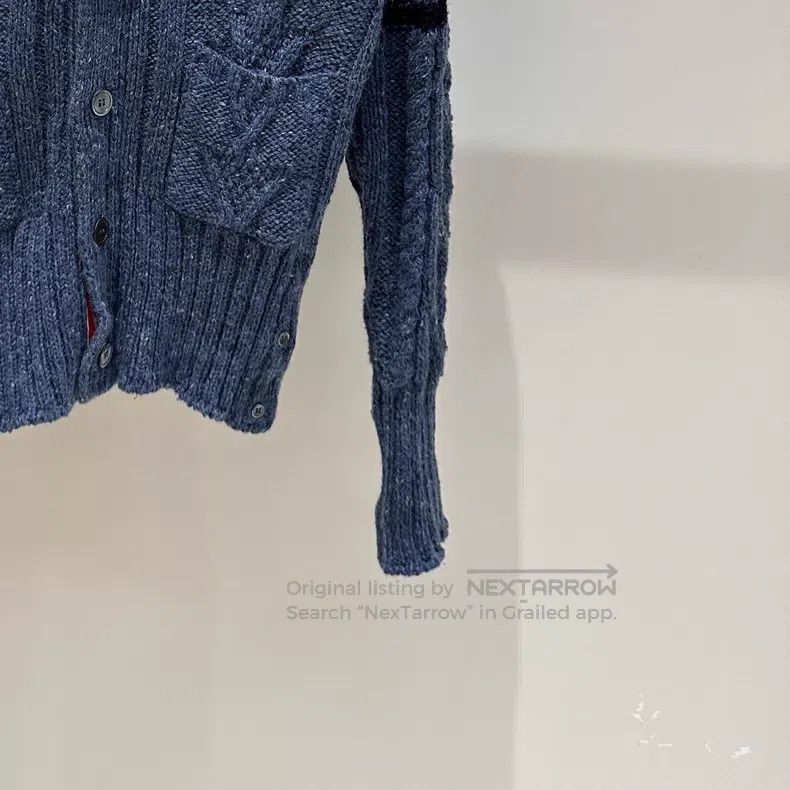 Thom Browne Thom Browne Classic Four Stripe Single-Breasted Wool Knit Size US S / EU 44-46 / 1 - 3 Thumbnail