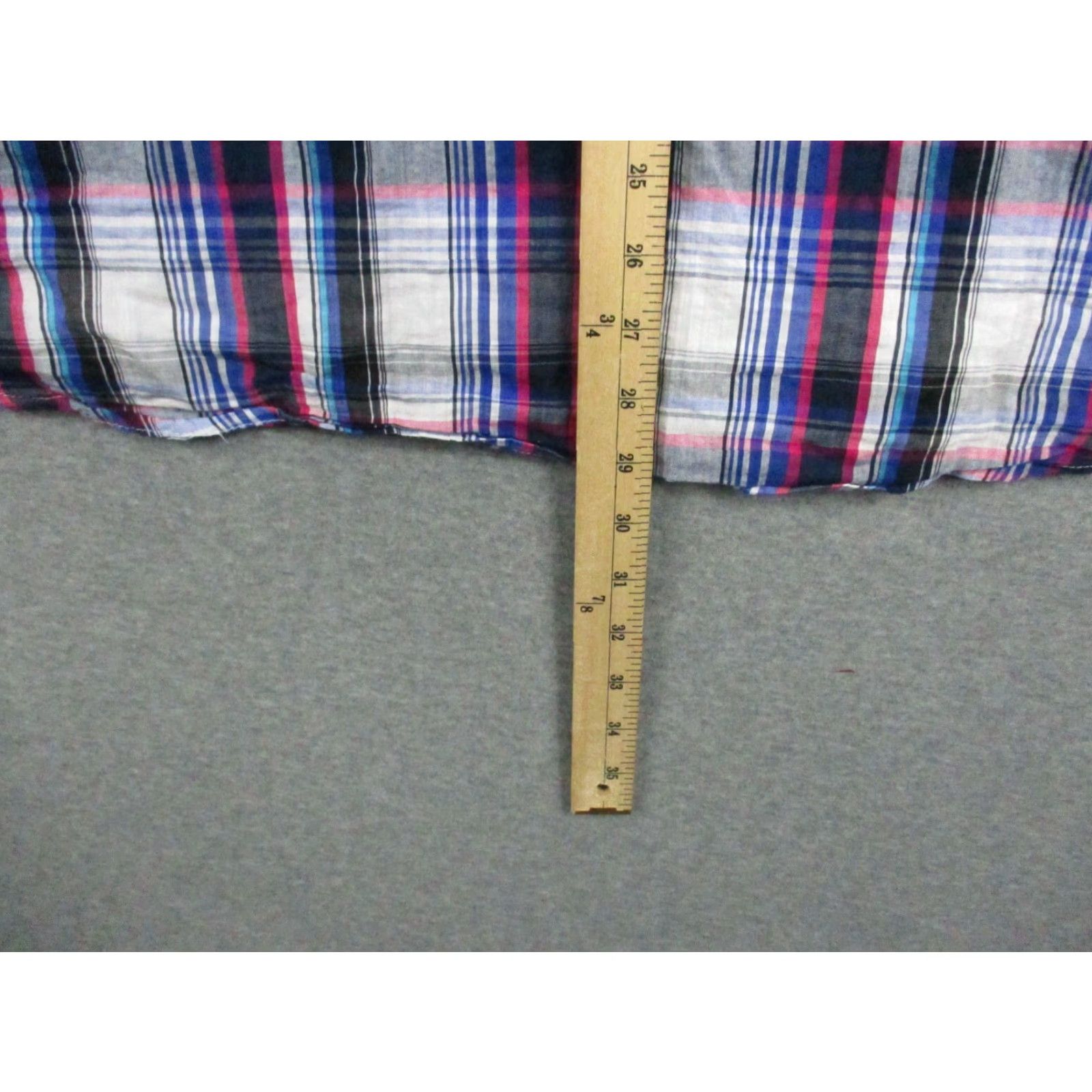 Vintage Karl Jeans Shirt 2XL Men's Blue White Plaid Button-Front Short Sleeve Knit Cotton Button-Up Shirt Mens Size US XXL / EU 58 / 5 - 5 Thumbnail