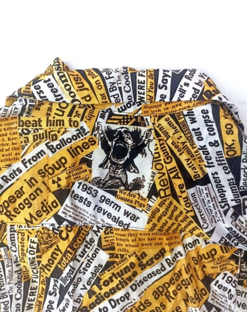 Japanese Brand × KIDILL Kidill Spring/Summer 2021 Fucking Young Rayon Shirt Size US L / EU 52-54 / 3 - 7 Thumbnail