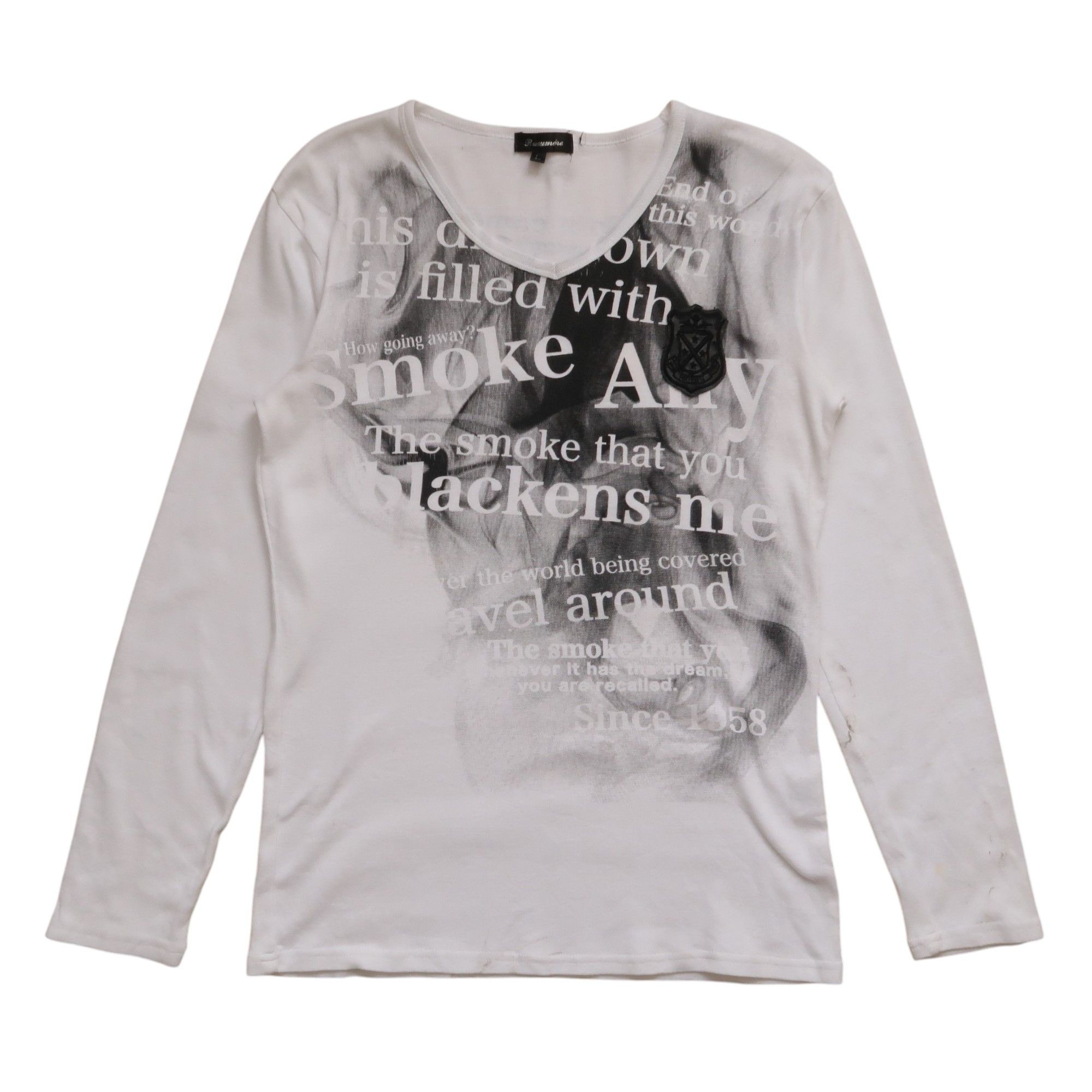 Japanese Brand 1990s Vkei Style Poem Punk Smoke Y2K Size US M / EU 48-50 / 2 - 1 Thumbnail
