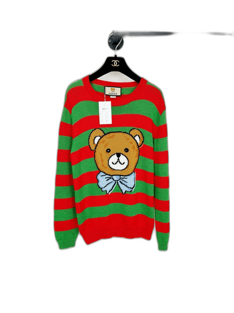 Gucci Gucci Wool Sweater with Bear Design-2505 Size S / US 4 / IT 40 - 1 Thumbnail