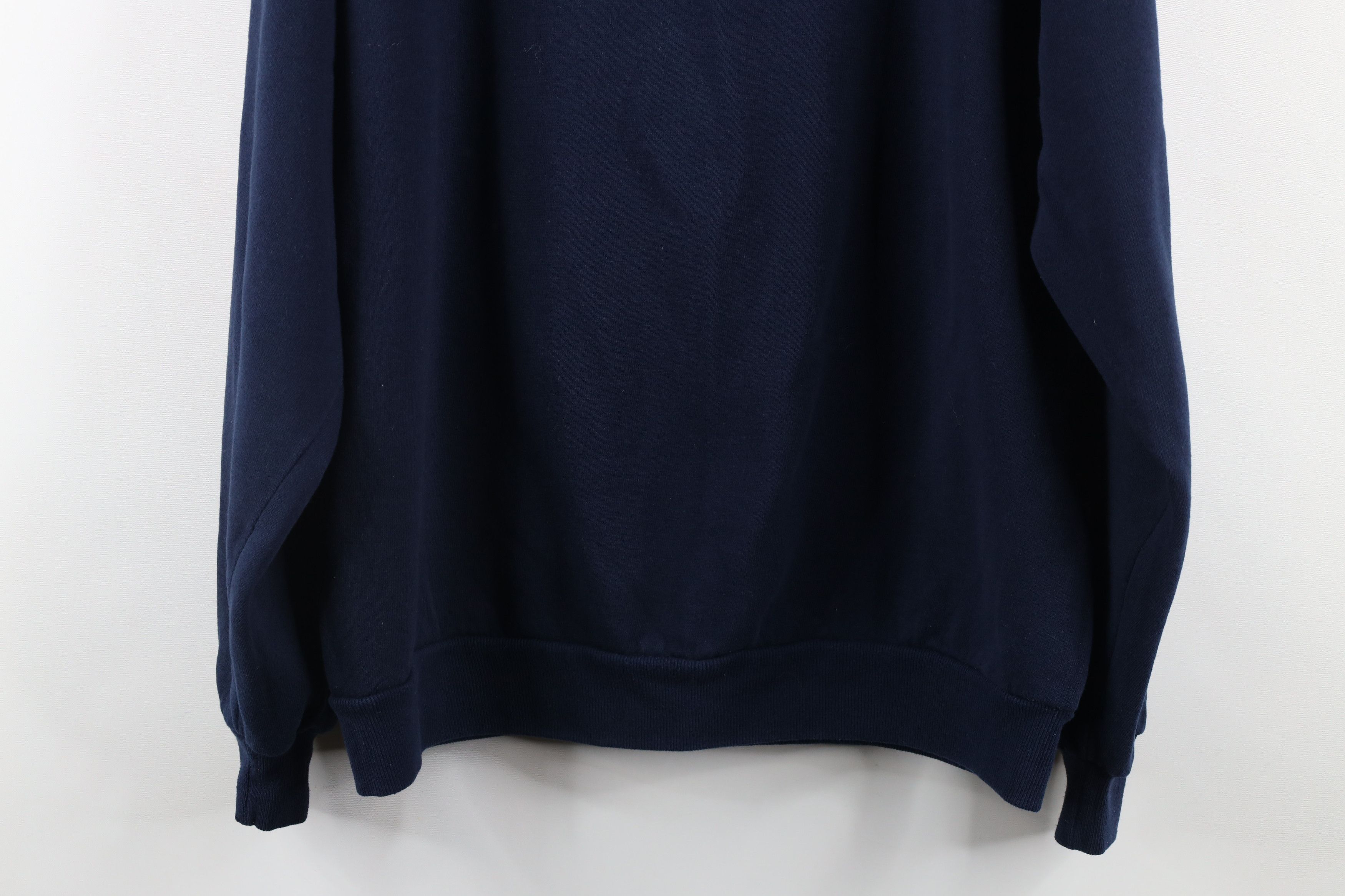 Vintage Vintage 90s Streetwear Cat Kitten Bird Sweatshirt Blue USA Size L / US 10 / IT 46 - 12 Thumbnail