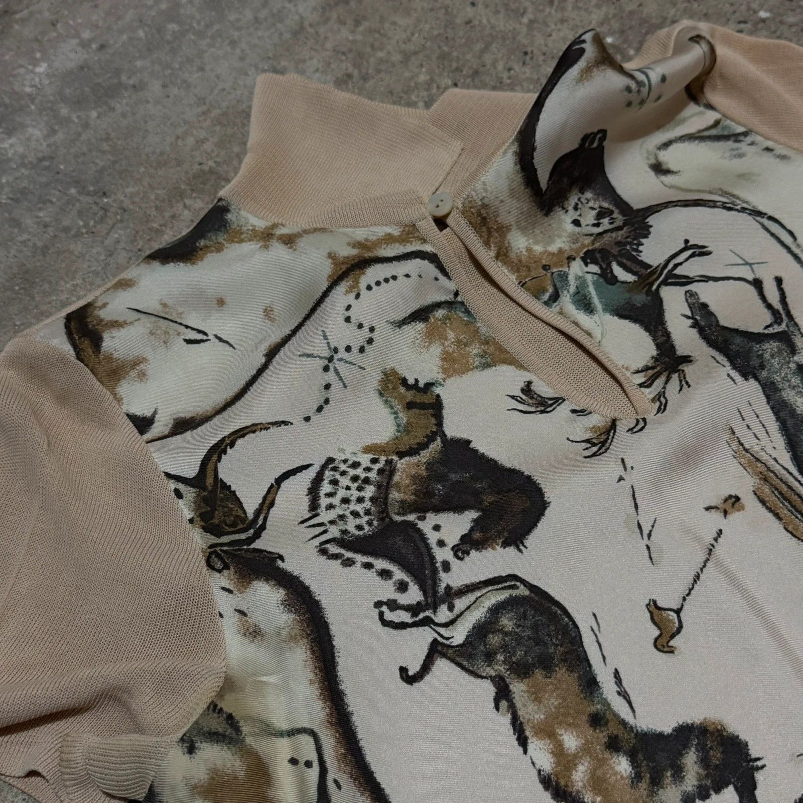 Hermes Vintage Hermes by Margiela silk polo Size XS / US 0-2 / IT 36-38 - 14 Thumbnail