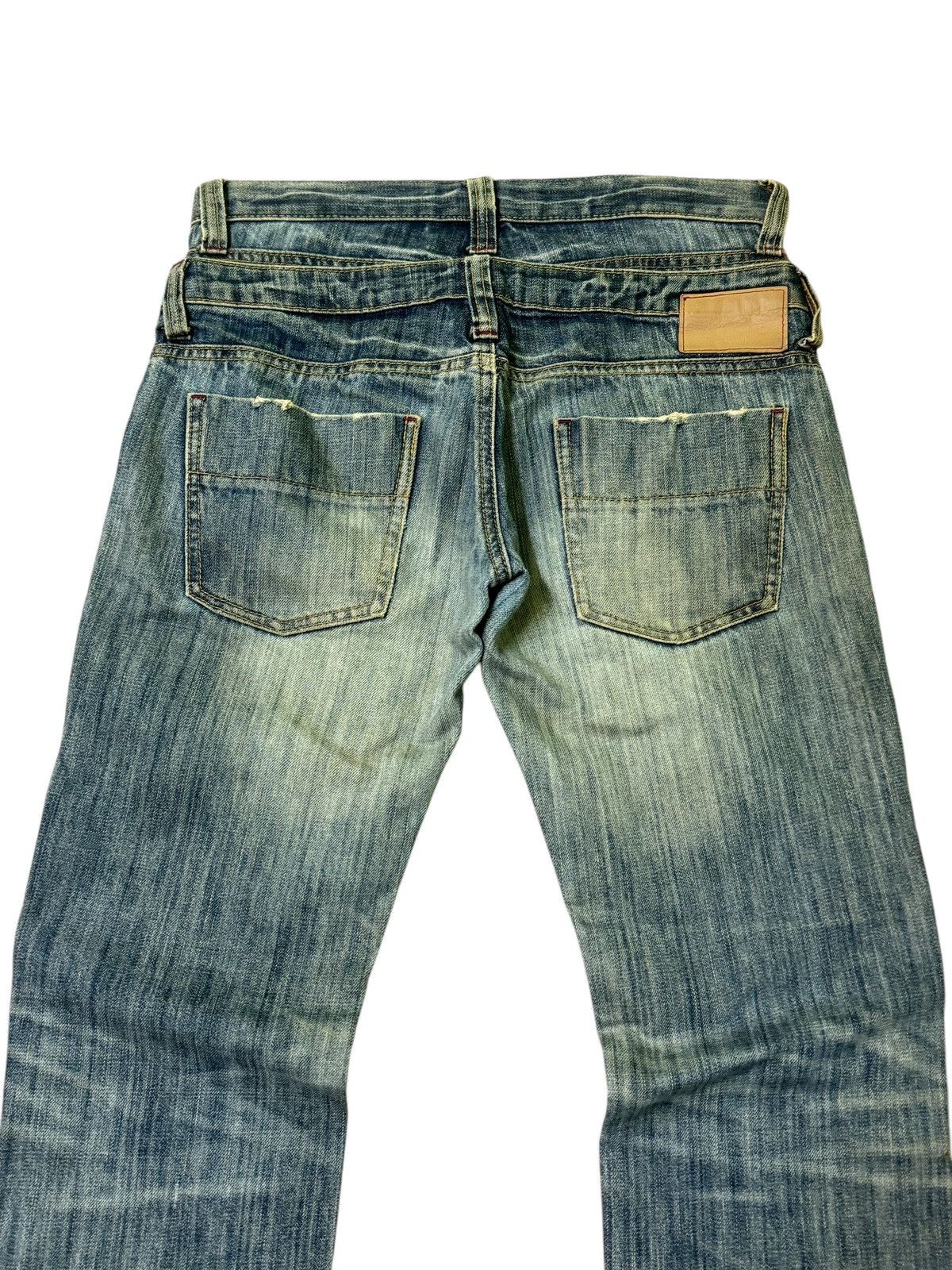 Hysteric Glamour × Japanese Brand LUCKY STORE DOUBLE WAIST JUNYAWATANBE STYLE DISTRESSED DENIM Size US 30 / EU 46 - 12 Thumbnail