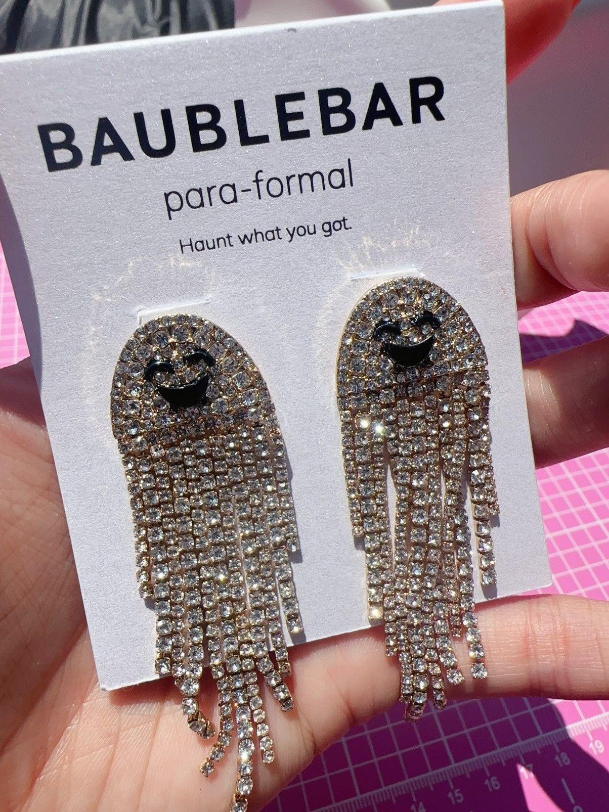 Designer Baublebar crystal diamond paved ghost para-formal Haunt what Size ONE SIZE - 4 Thumbnail
