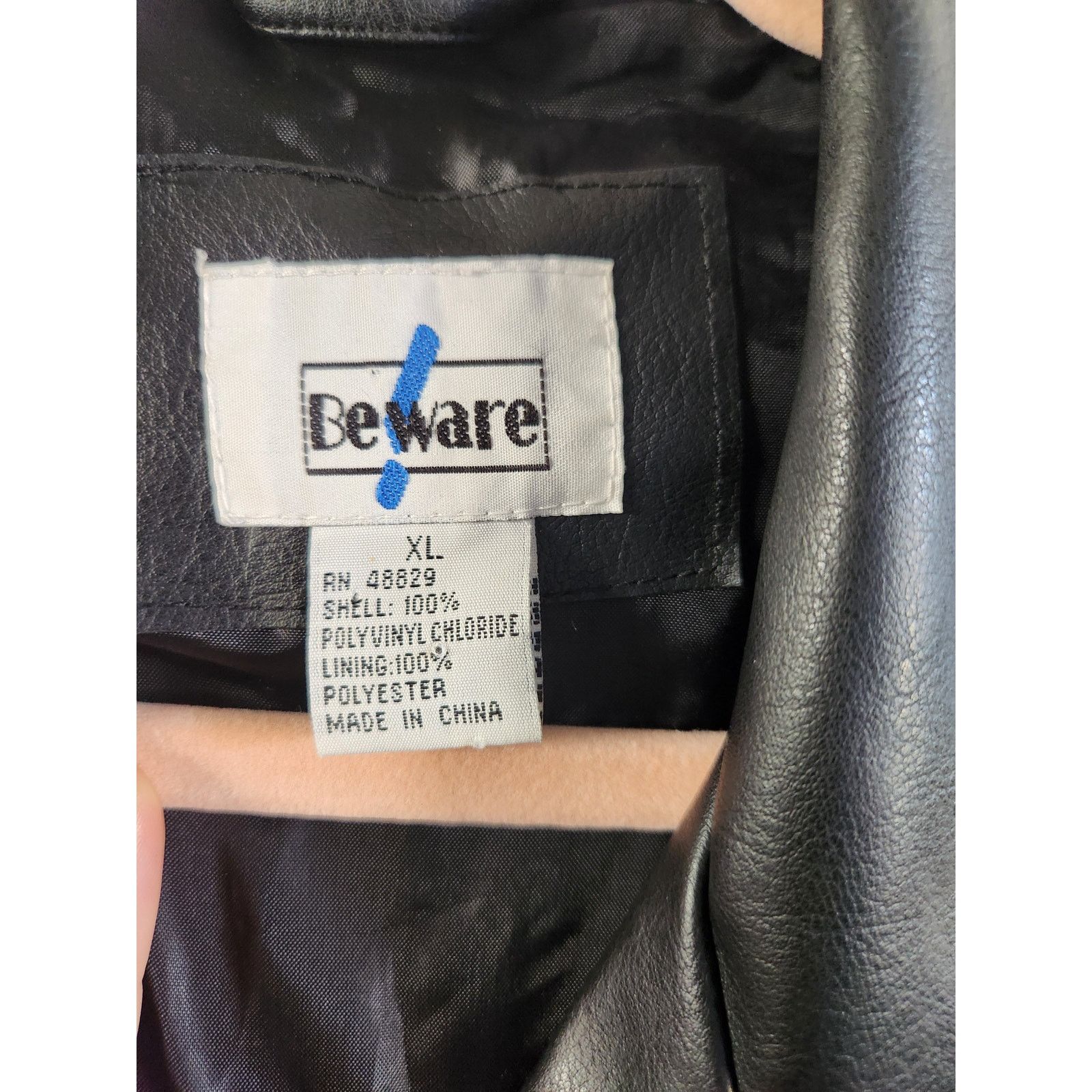 Other Beware Women's Faux Leather Lace-Up Long Jacket-XL Size XL / US 12-14 / IT 48-50 - 9 Thumbnail