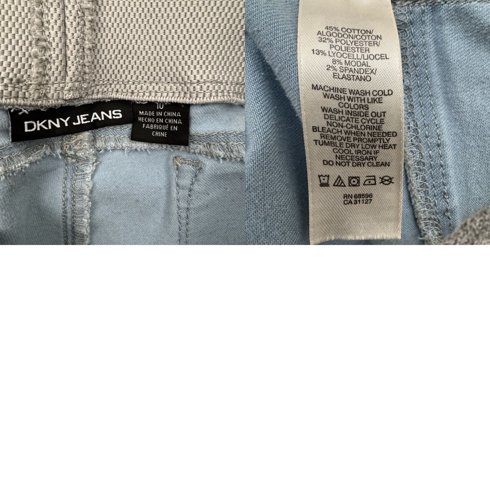 DKNY DKNY Jeans Womens Size 10 Y2K Grunge Streetwear Light Wash Denim Coastal City Womens 10 Jeans Size 32" / US 10 / IT 46 - 8 Thumbnail
