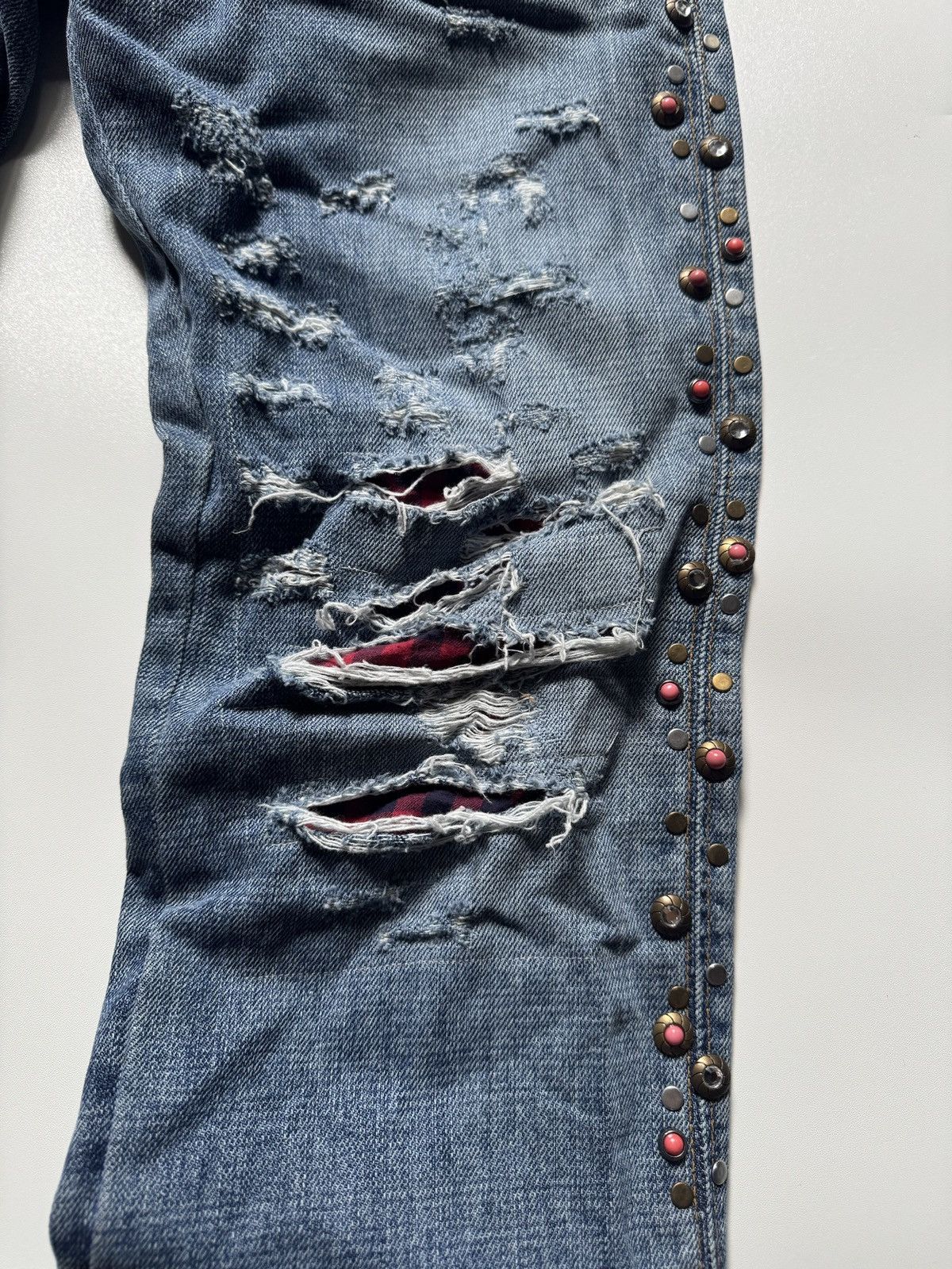 Dolce & Gabbana Rare Dolce Gabbana Studded Rhinestones Jeans Size US 30 / EU 46 - 8 Thumbnail