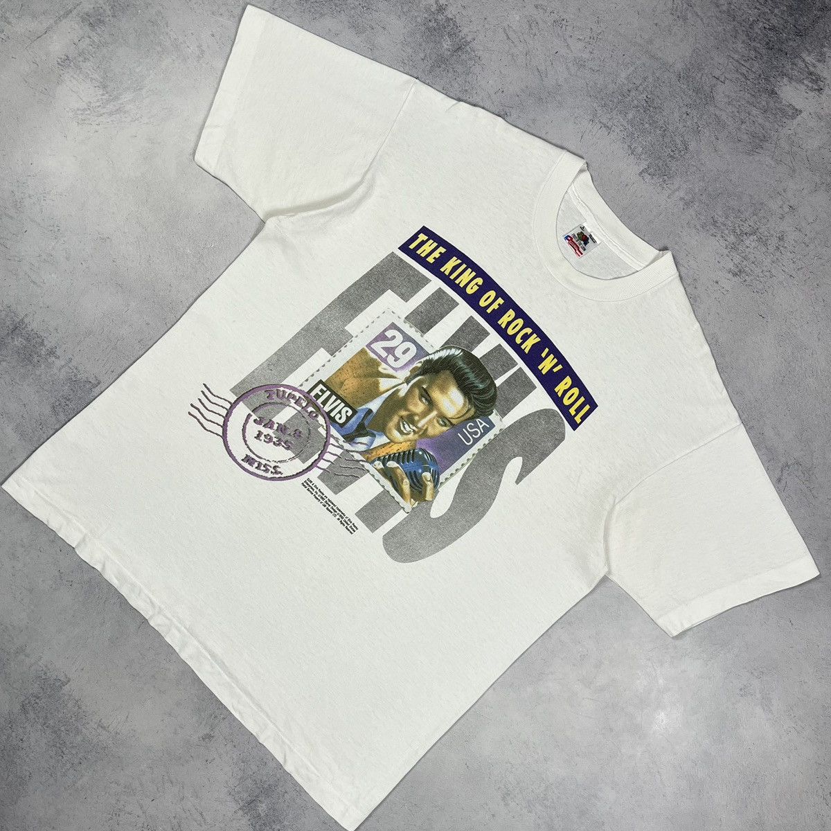 Vintage Elvis Presley King of Rock ‘n’ Roll T shirt 1992
