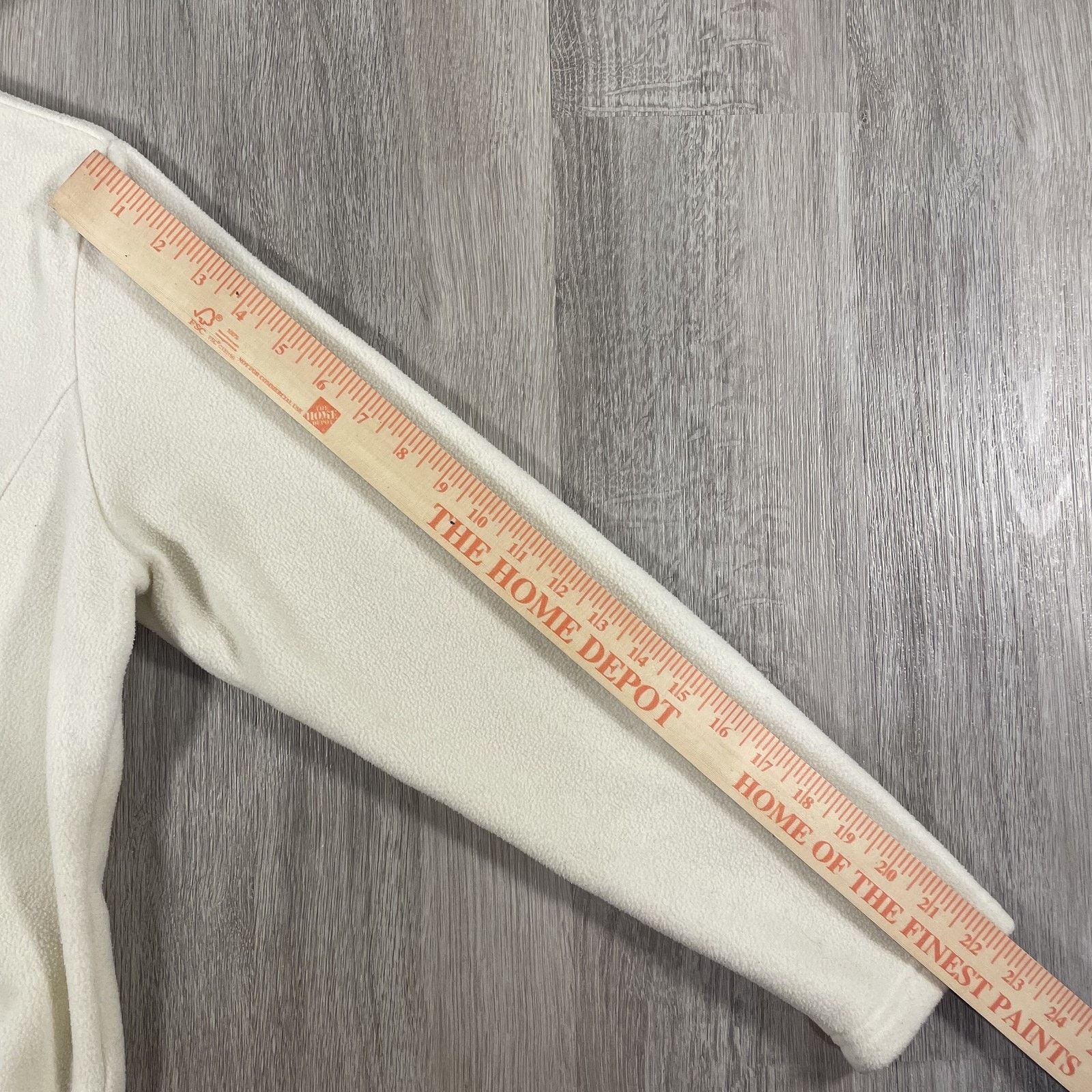 L.L. Bean L.L.Bean Women's Full Zip Fleece Hoodie Cream Midlayer M Size M / US 6-8 / IT 42-44 - 8 Thumbnail