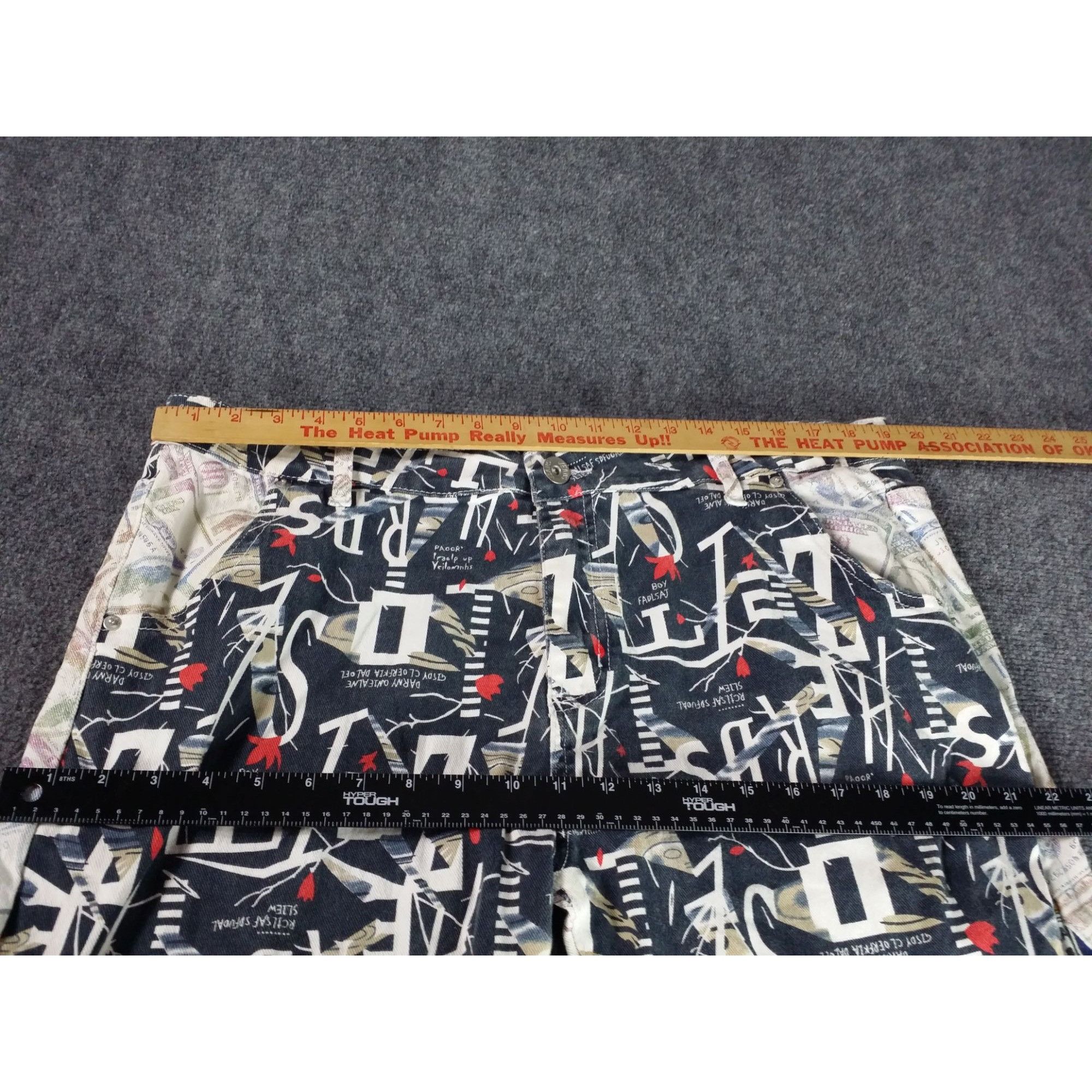Other Hip Hop Slim Fit Jeans Men Sz 40 Multicolor Graffiti Art Pri Size US 40 / EU 56 - 4 Thumbnail