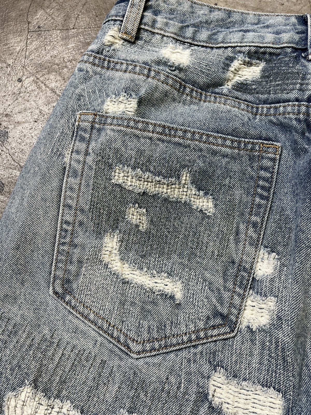 Other Still Water Distressed Reworked Denim Jeans (unisex) Size US 29 - 14 Thumbnail
