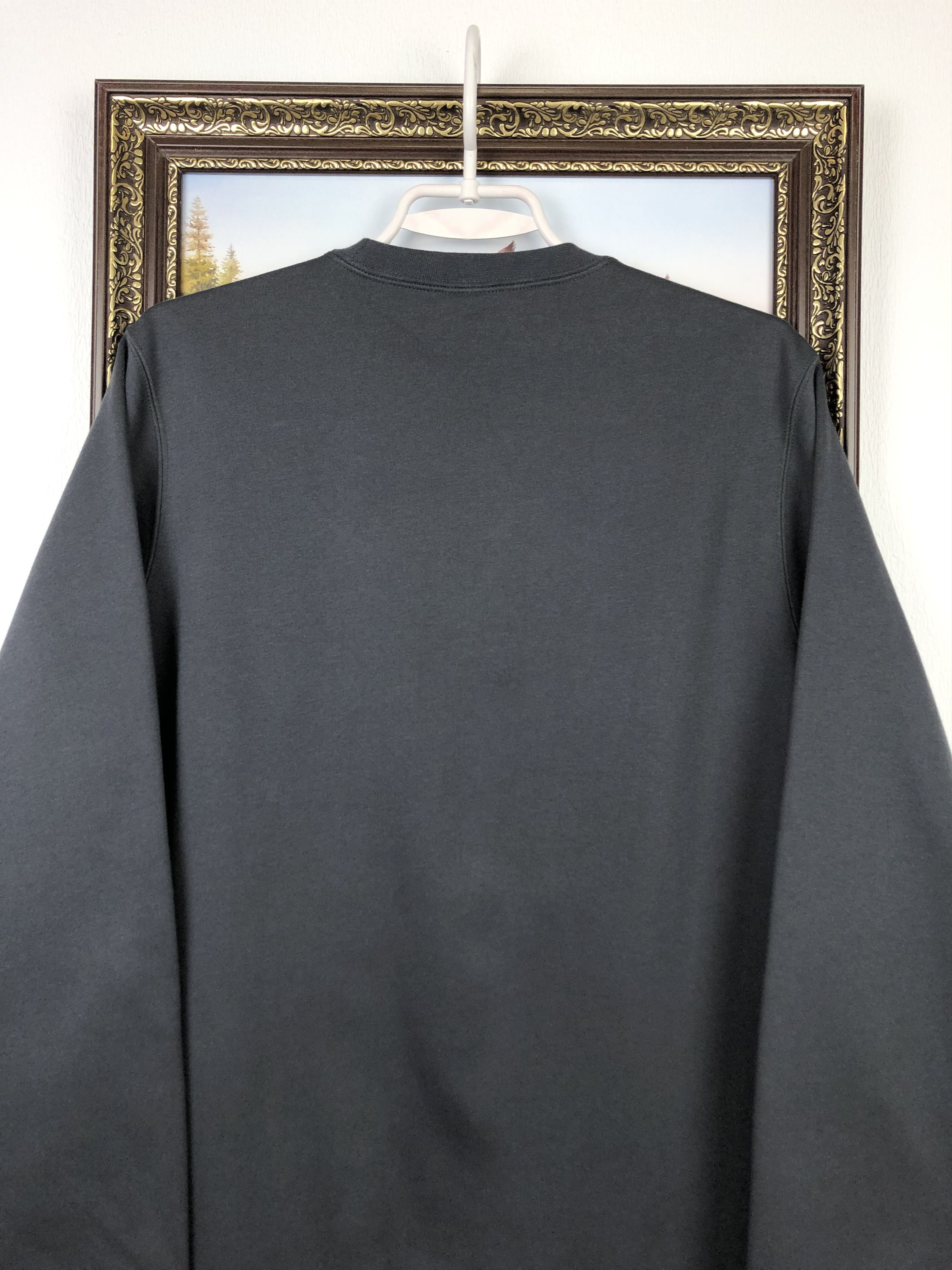 Nike Vintage Nike Swoosh Gray Sweatshirt Mens Crewneck Y2K Rare Size US M / EU 48-50 / 2 - 9 Thumbnail