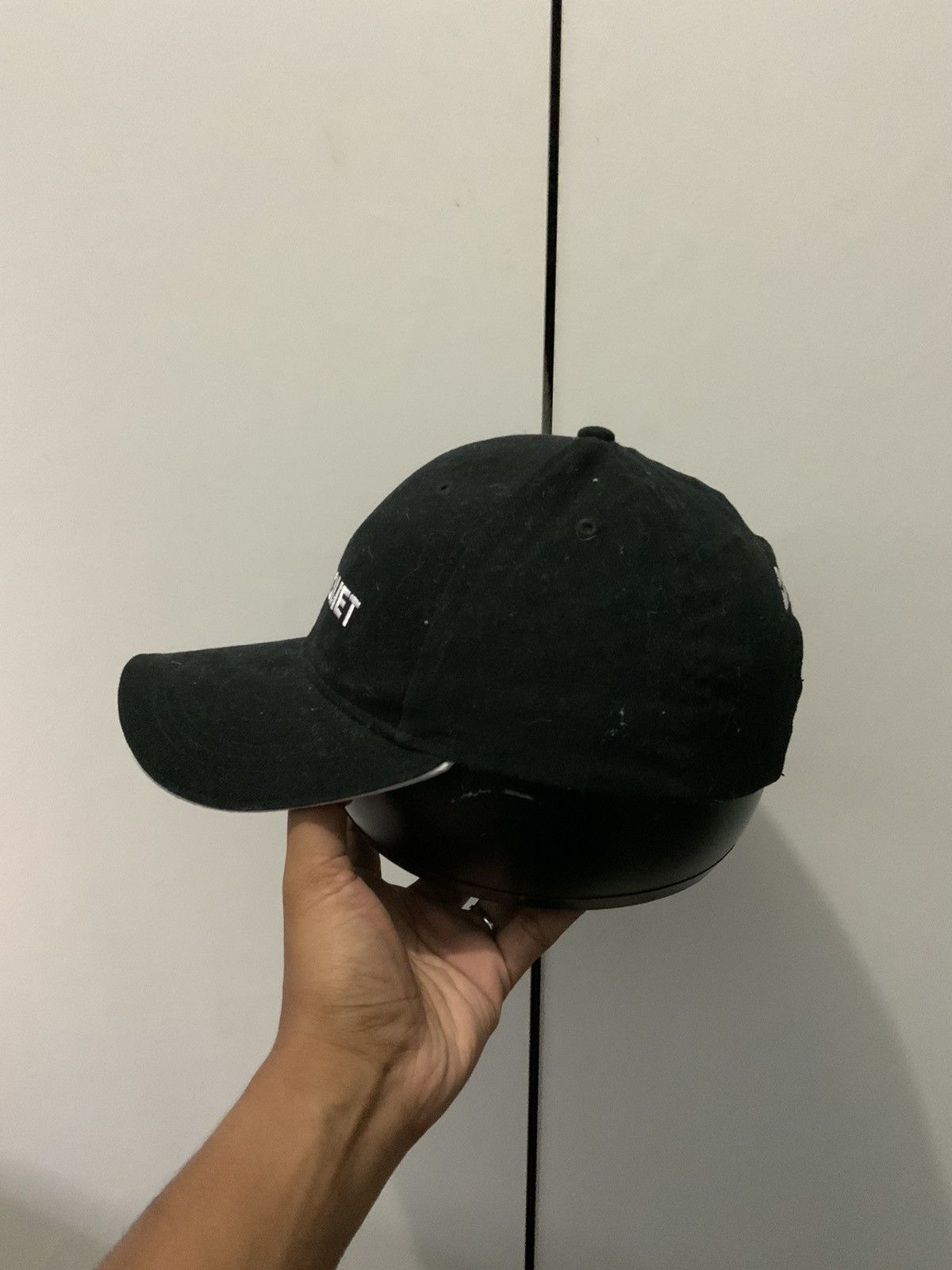 Japanese Brand Trioliet Spellout Black Hat Size ONE SIZE - 3 Thumbnail
