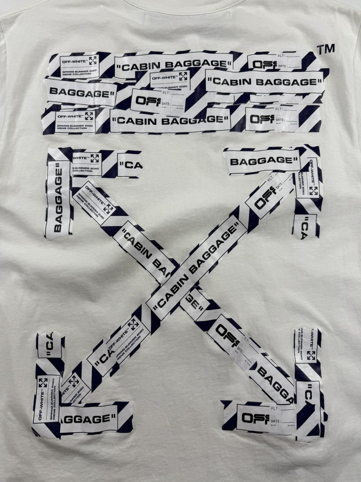 Off-White Off White S/S’20 Airport Tape Tee Size US L / EU 52-54 / 3 - 5 Thumbnail