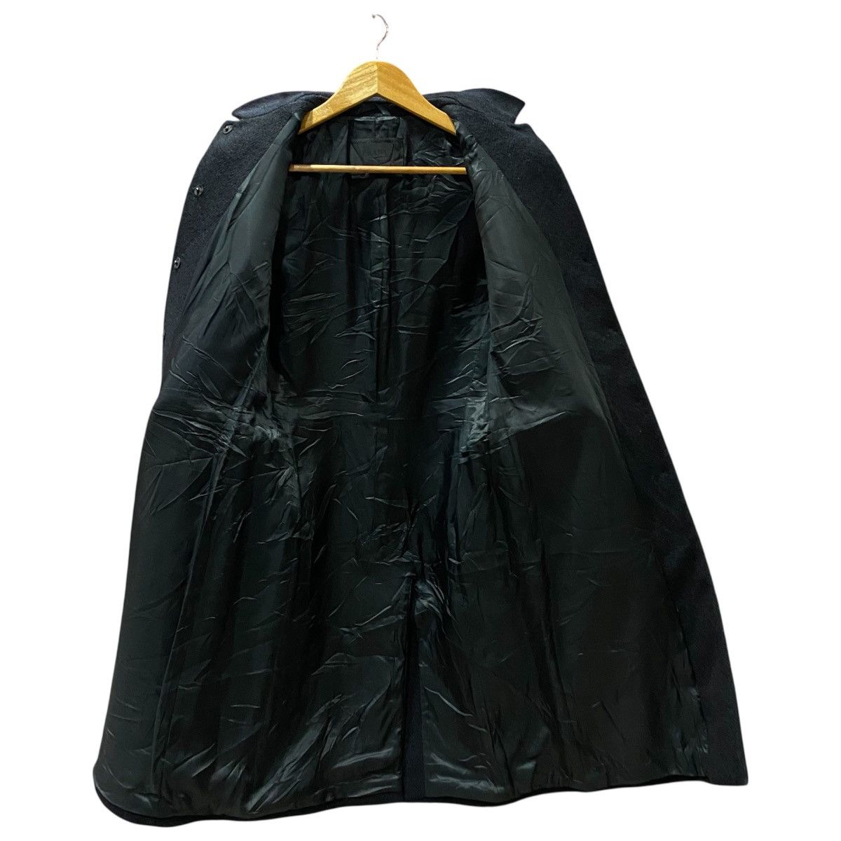 Prada PRADA MILANO Black Wool Overcoat Stand Collar Made in Italy Size M / US 6-8 / IT 42-44 - 3 Thumbnail