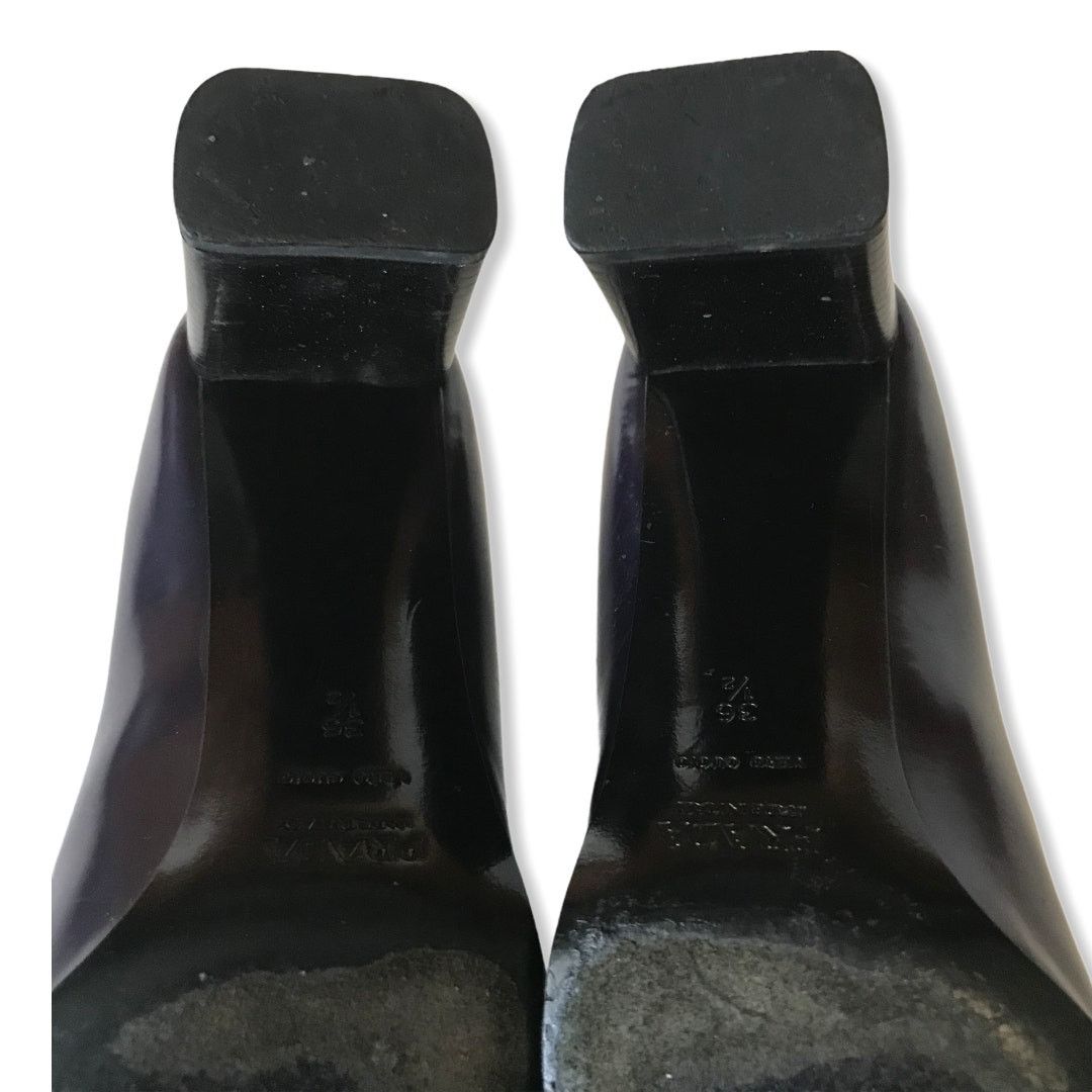 Prada Vintage Prada Pumps Purple Square Toe Block Heel Size 6.5 Size US 6.5 / IT 36.5 - 11 Thumbnail