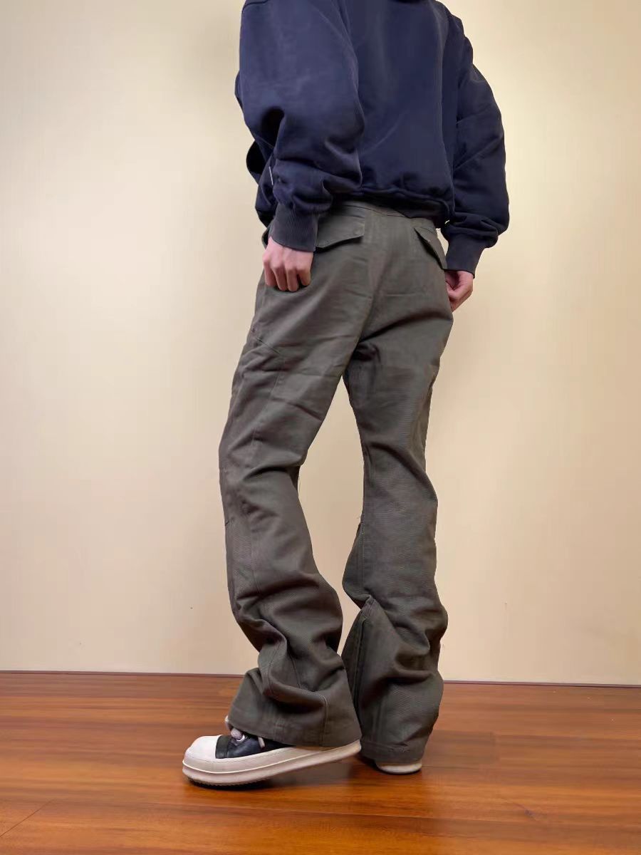 Japanese Brand × Vintage Vintage Pleated Straight Leg Micro Flare Work Casual Pants Size US 30 / EU 46 - 2 Thumbnail