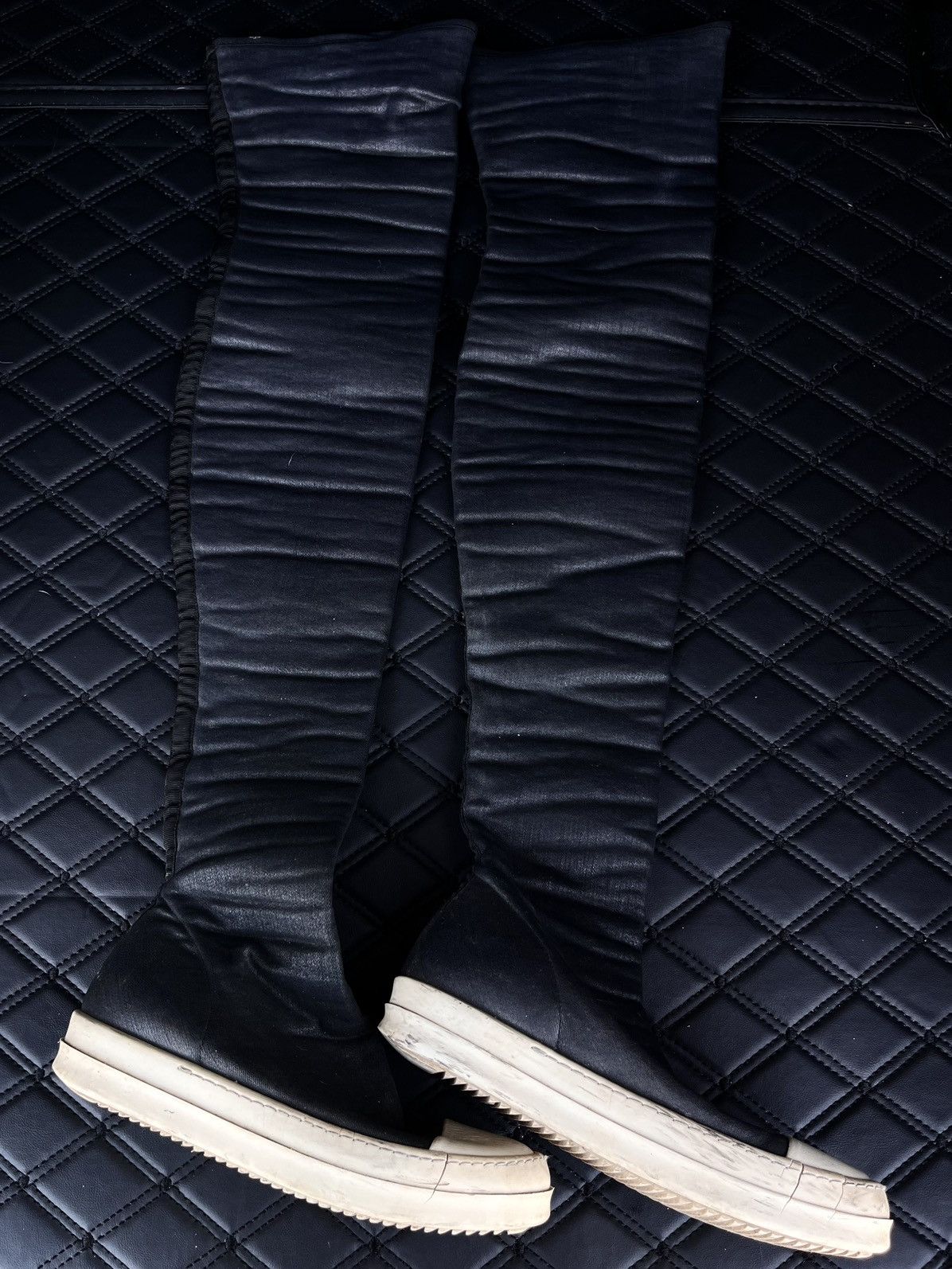Rick Owens Rick Owens Wax Ramones Sock Sneakers Size US 7 / IT 37 - 3 Thumbnail