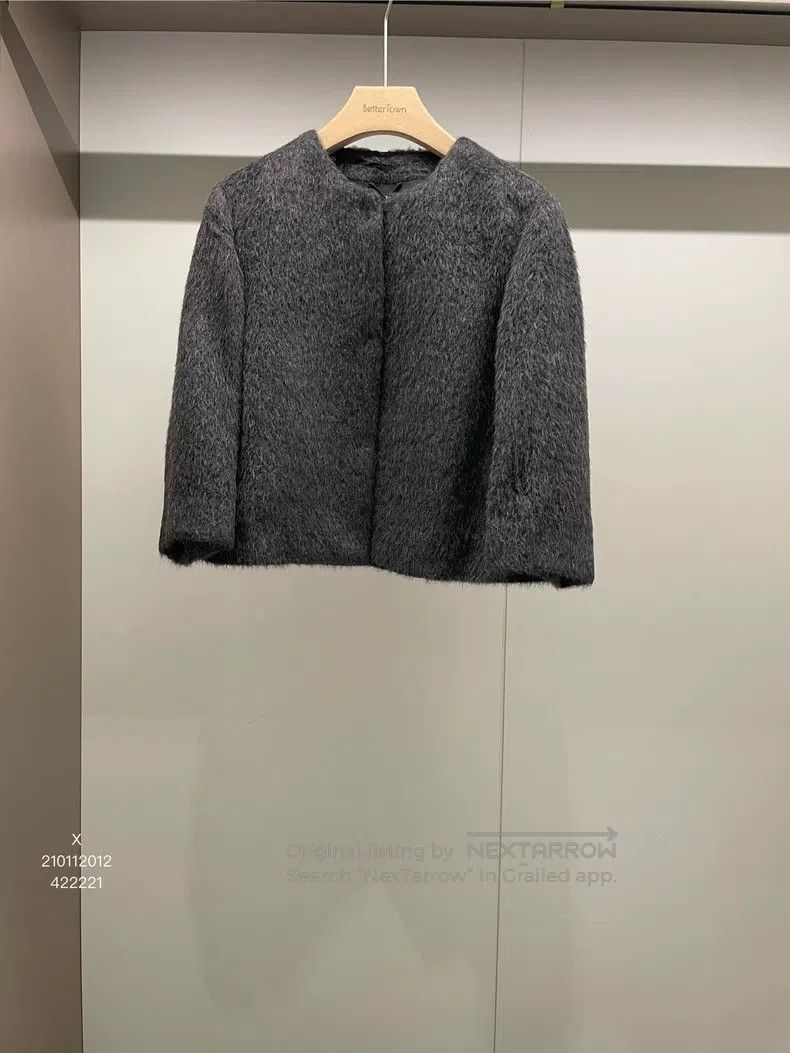 Brunello Cucinelli Brunello Cucinelli Black Gray Alpaca Wool Jacket Size M / US 6-8 / IT 42-44 - 1 Thumbnail