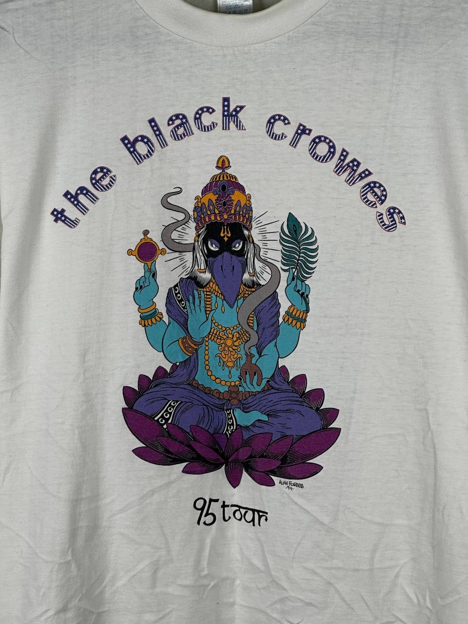 Band Tees × Vintage Vintage 90s The Black Crowes World Tour 1994 Size US XL / EU 56 / 4 - 4 Thumbnail