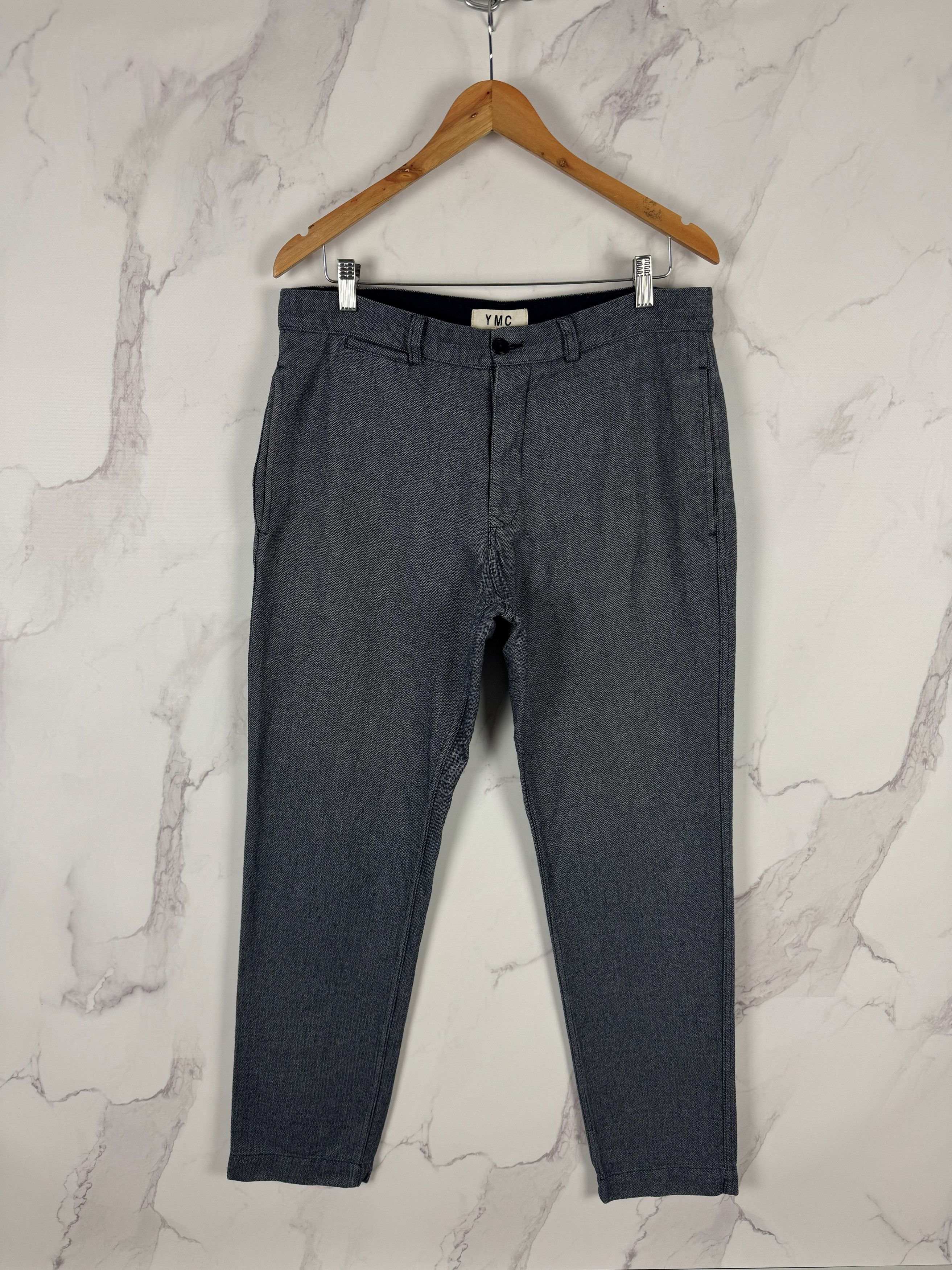 YMC YMC Geometric Pattern Coton Casual Pants Size 34 Size US 34 / EU 50 - 1 Thumbnail