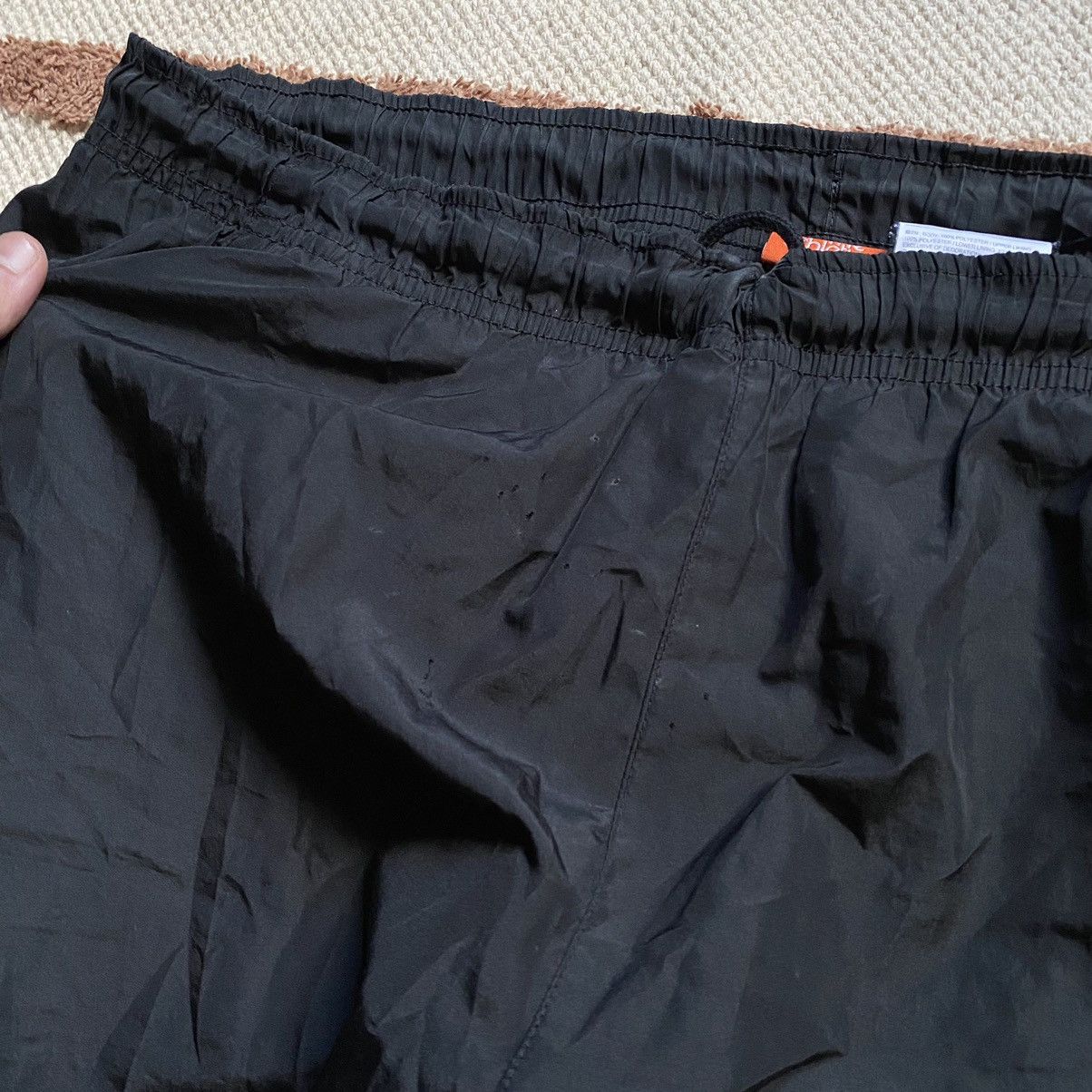 Nike × Vintage NIKE Y2K DRILL SWOOSH TRACK NYLON PANTS Size US 36 / EU 52 - 7 Thumbnail