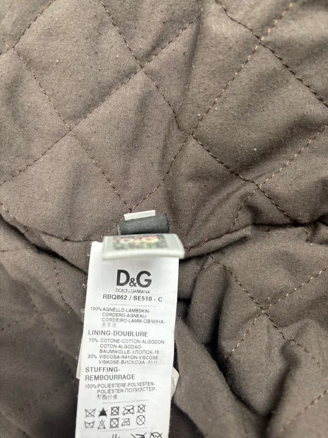 Dolce & Gabbana 2000s Dolce & Gabbana Brown Premium Biker Leather Jacket Size US S / EU 44-46 / 1 - 13 Thumbnail