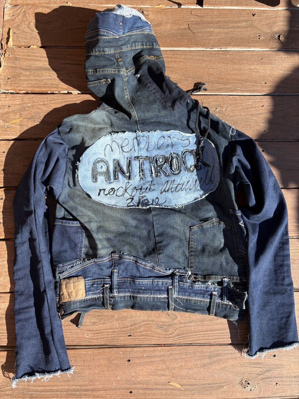 Japanese Brand × Vintage antirock jean pullover Size US M / EU 48-50 / 2 - 3 Thumbnail