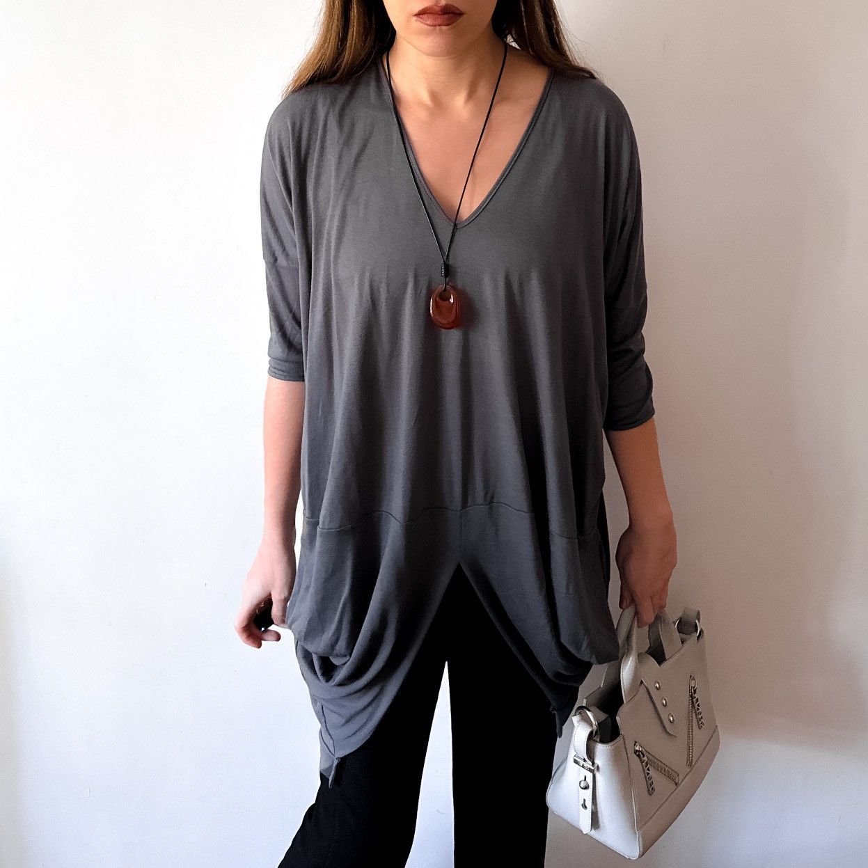 Other XCONCEPT Avant-Garde Draped Asymmetrical Tunic longsleeve Size S / US 4 / IT 40 - 3 Thumbnail