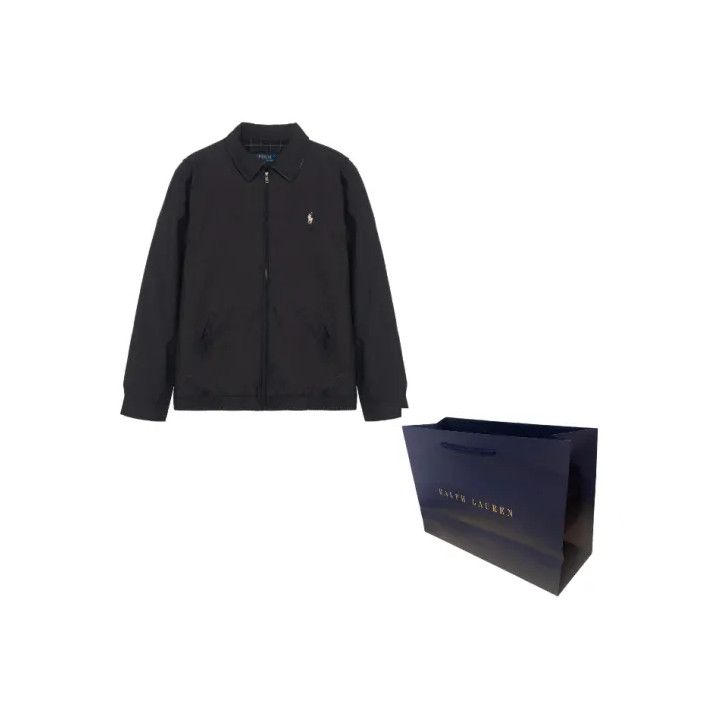 Polo Ralph Lauren Polo Ralph Lauren Men's Black Lapel Zip Jacket Size US M / EU 48-50 / 2 - 1 Thumbnail