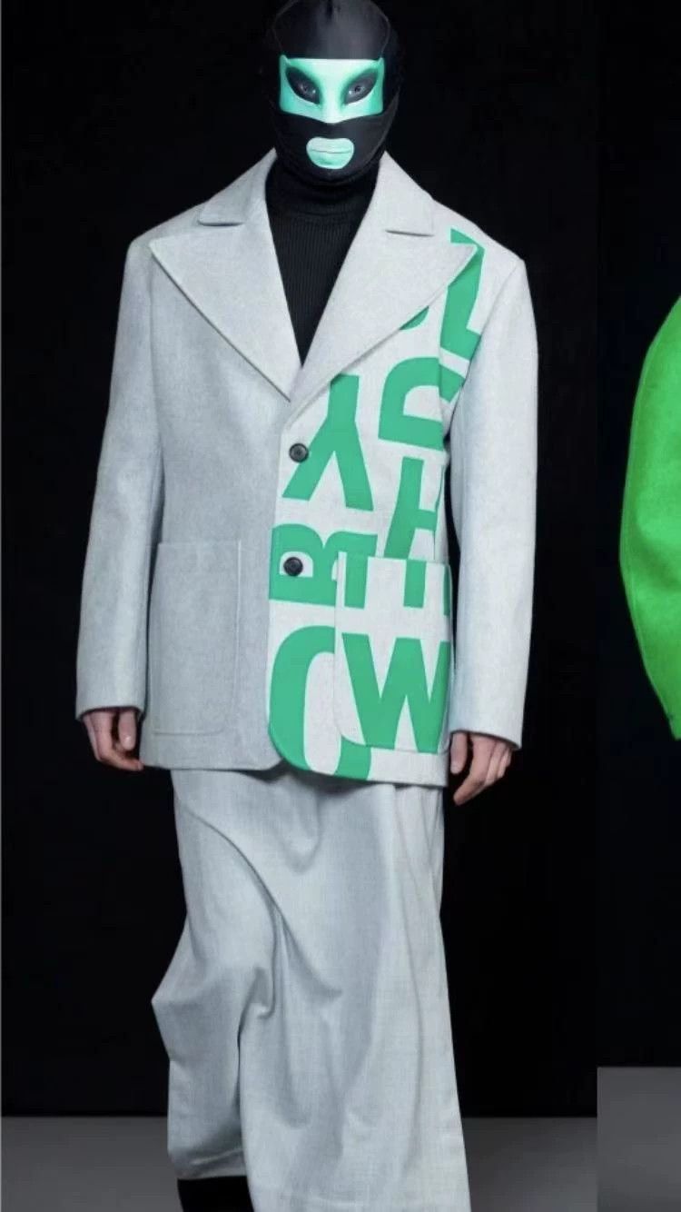 Walter Van Beirendonck Walter van beirendonck Wool three-dimensional waisted suit Size US M / EU 48-50 / 2 - 9 Thumbnail