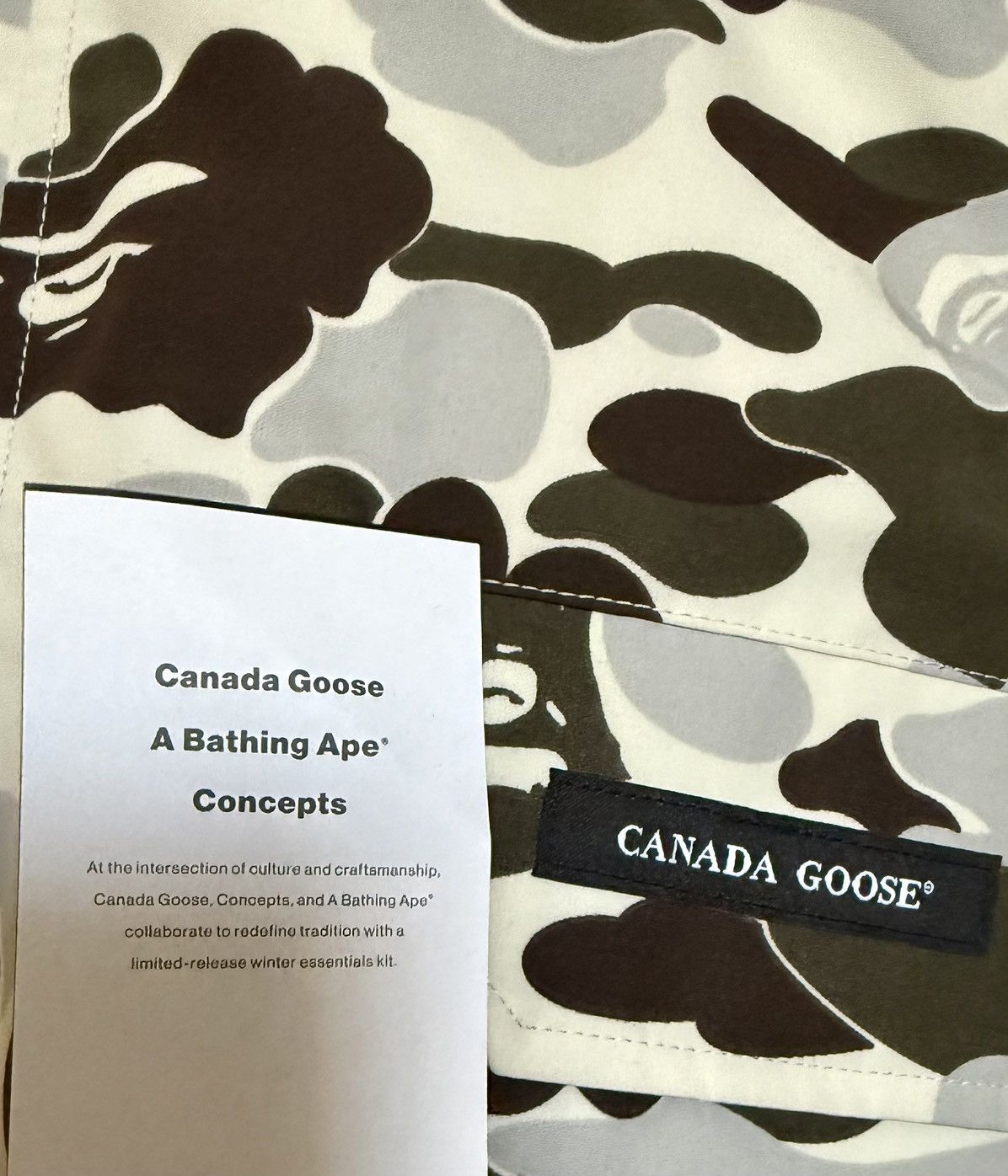 Bape × CNCPTS × Canada Goose Canada Goose x Bape x Concepts Chilliwack Snow Camo Large Size US L / EU 52-54 / 3 - 10 Thumbnail