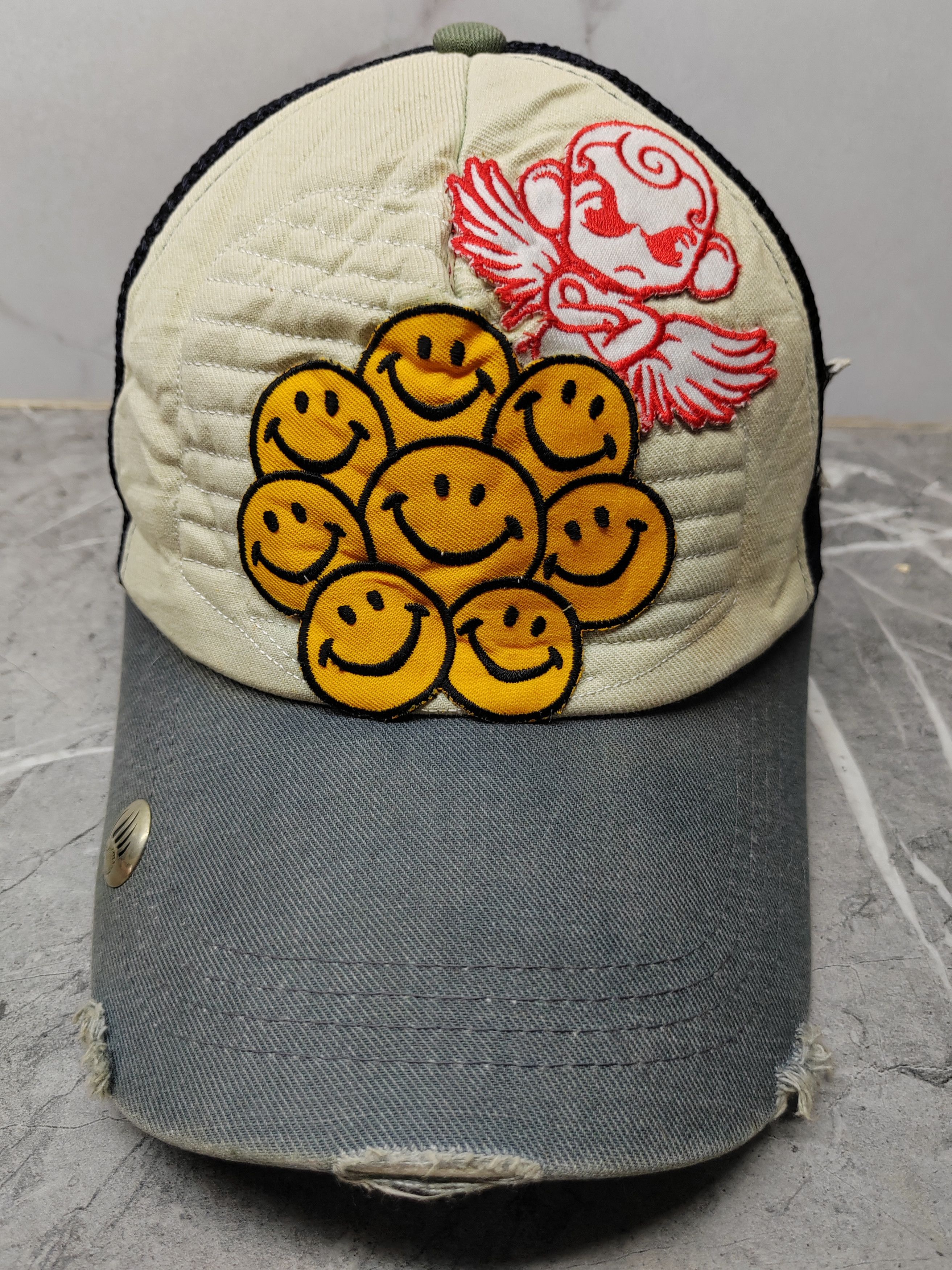Japanese Brand Vintage Japanese Punk Distressed Style Y2k Trucker Cap Hat Size ONE SIZE - 2 Thumbnail