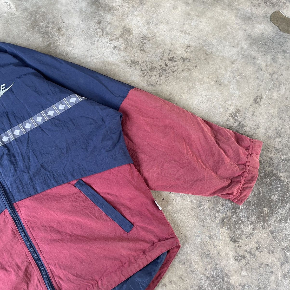 Nike × Vintage 🔥🔥Vintage Nike Big Swoosh Hidden Hoodie Zipper Light Jacket Size US M / EU 48-50 / 2 - 8 Thumbnail