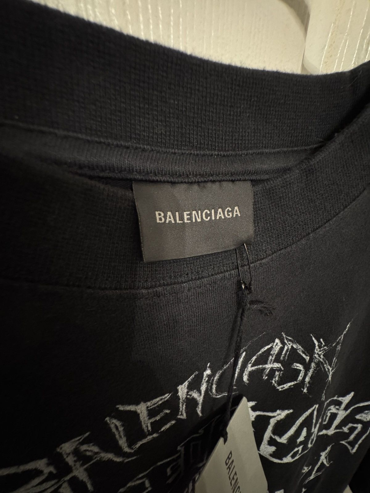 Balenciaga Balenciaga Metal Logo T-Shirt (Black) Size US XS / EU 42 / 0 - 9 Thumbnail