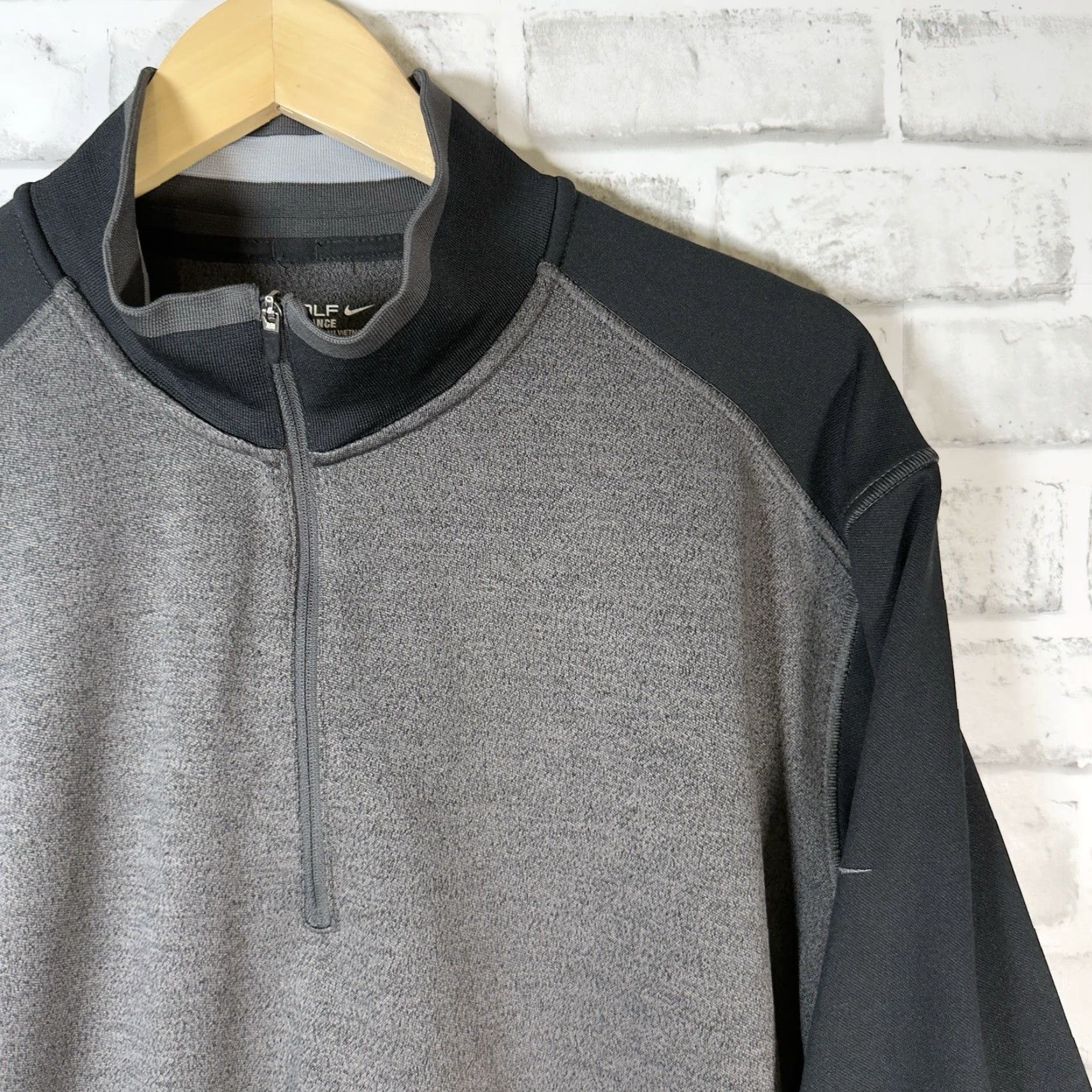 Nike Nike Golf Tour Performance Gray Half Zip Pullover Mens XL Size US XL / EU 56 / 4 - 2 Thumbnail