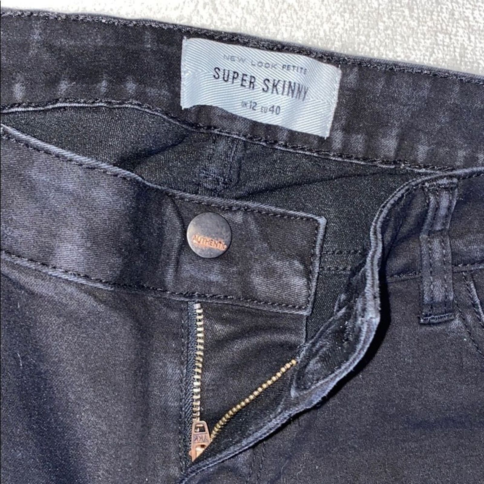 New Look New Look Petite Super Skinny Black Jeans | SZ UK 12/US 8 Size 30" / US 8 / IT 44 - 4 Thumbnail