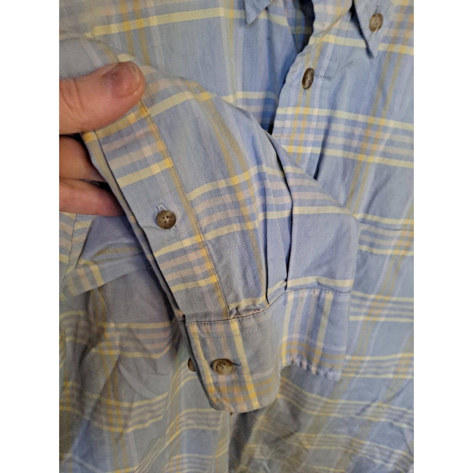 Pendleton Pendleton Blue and Yellow Button Up Shirt Size Large Size US L / EU 52-54 / 3 - 2 Thumbnail