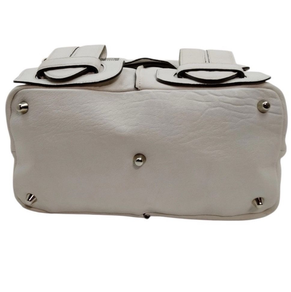 Chloe Chloé Made in‎ Italy White Leather Duffel Satchel Bag Size ONE SIZE - 5 Thumbnail