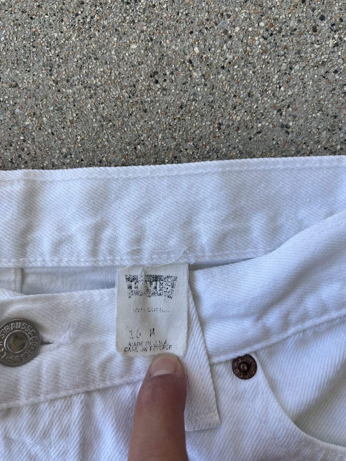 Levi's 1998 White Levis Denim Women Regular Fit Jeans Size 16M Size 38" / US 16 / IT 52 - 3 Thumbnail