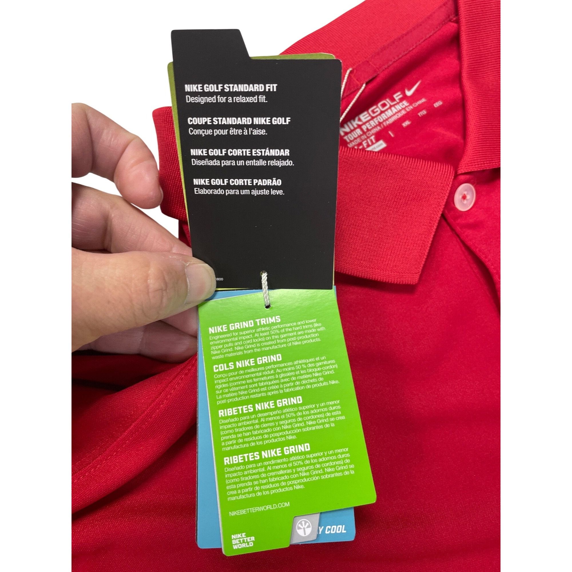 Nike Nike Golf Tour 2014 ALl Stars Embroided Patch Mens Red Polo Size US XXL / EU 58 / 5 - 8 Thumbnail