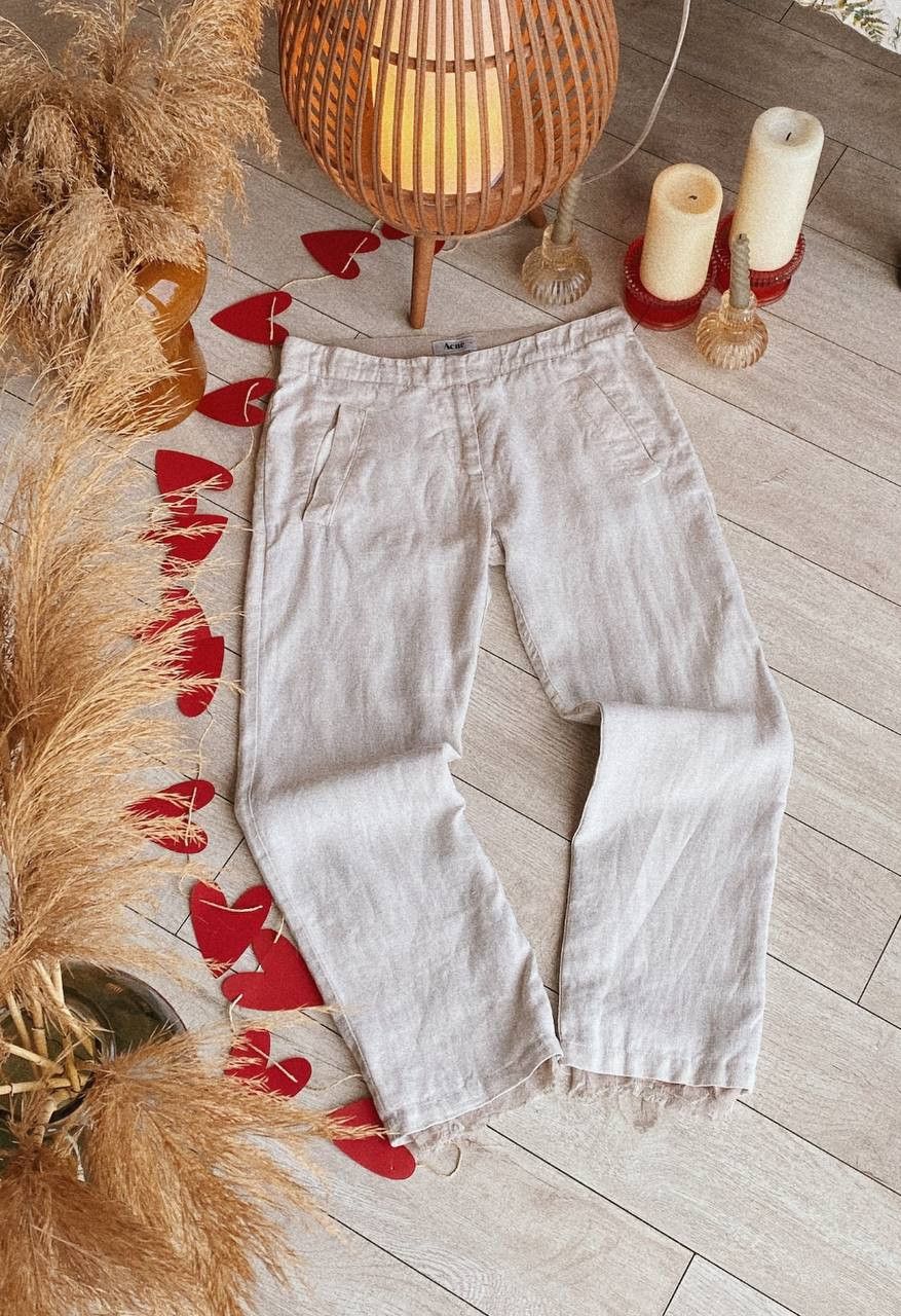 Acne Studios × Japanese Brand Acne Studios Linen Pants Size 34" / US 12 / IT 48 - 1 Thumbnail