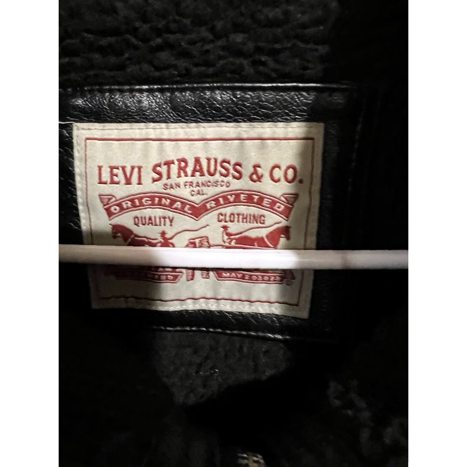 Levi's Levi's Jacket Leather Bomber XL Black Men Size US XL / EU 56 / 4 - 2 Thumbnail