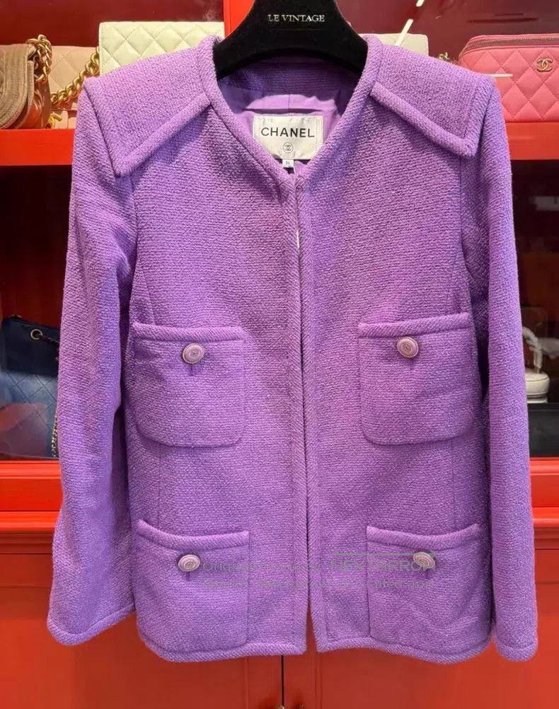 Chanel Chanel Purple coat Size XS / US 0-2 / IT 36-38 - 1 Thumbnail