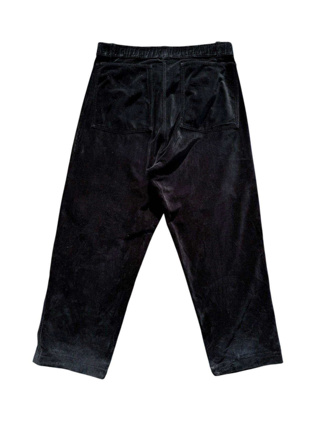 Comme des Garcons Homme Vintage 2000s COMME des GARCONS SHIRT Velvet Wide Pants Size US 33 - 2 Thumbnail