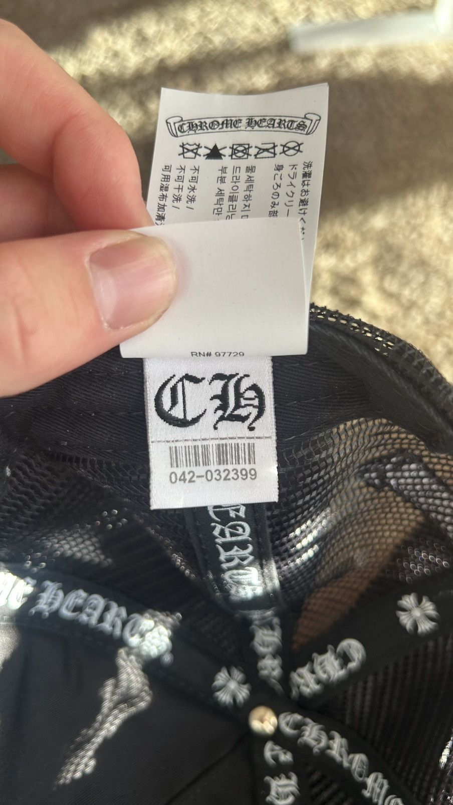 Chrome Hearts Chrome Hearts White Triple Cross Trucker Hat Size ONE SIZE - 14 Thumbnail