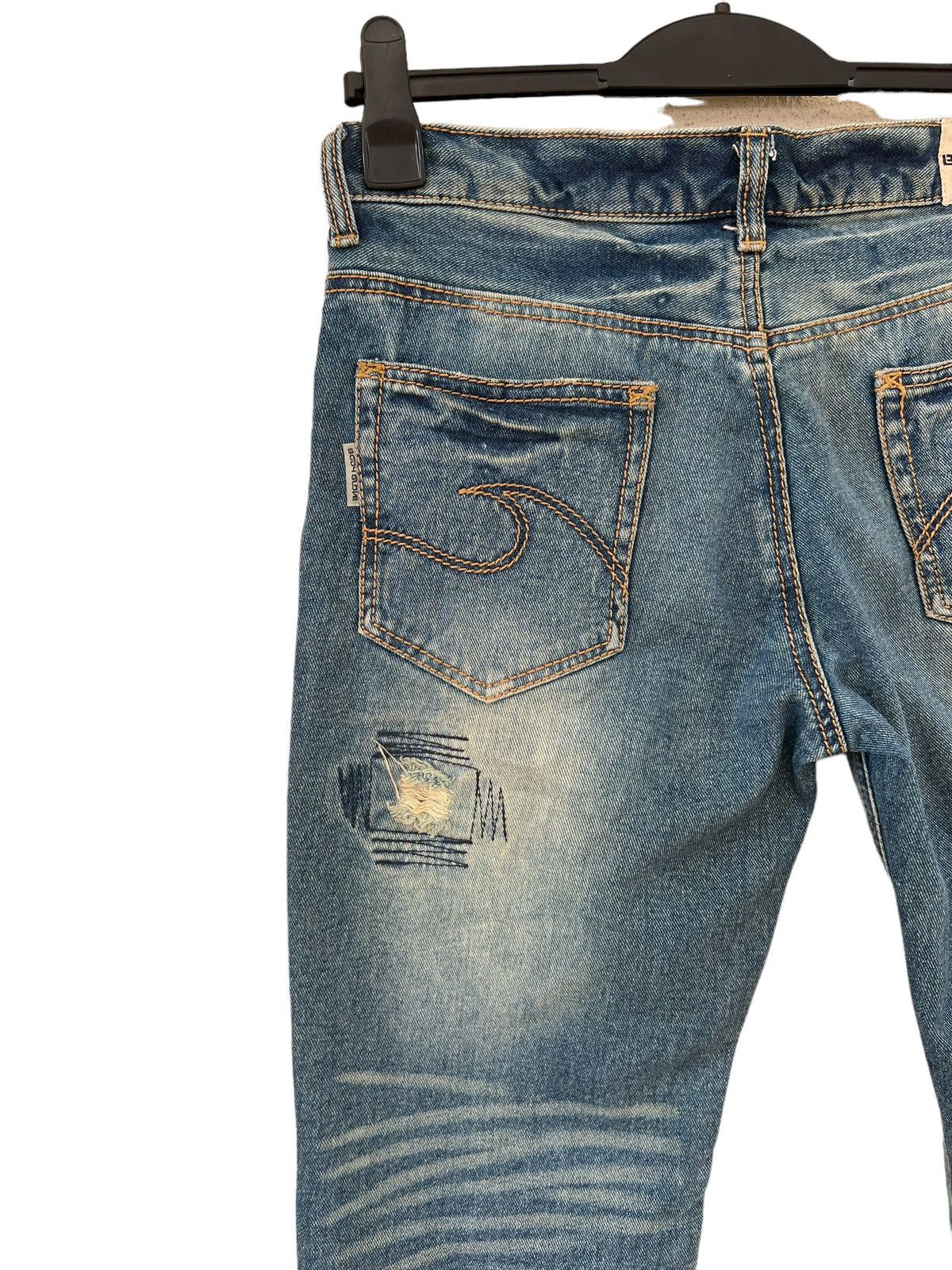 Body Glove Vintage Y2K Body Glove Distress Dirty Muddy Denim Jeans Size US 31 - 15 Thumbnail