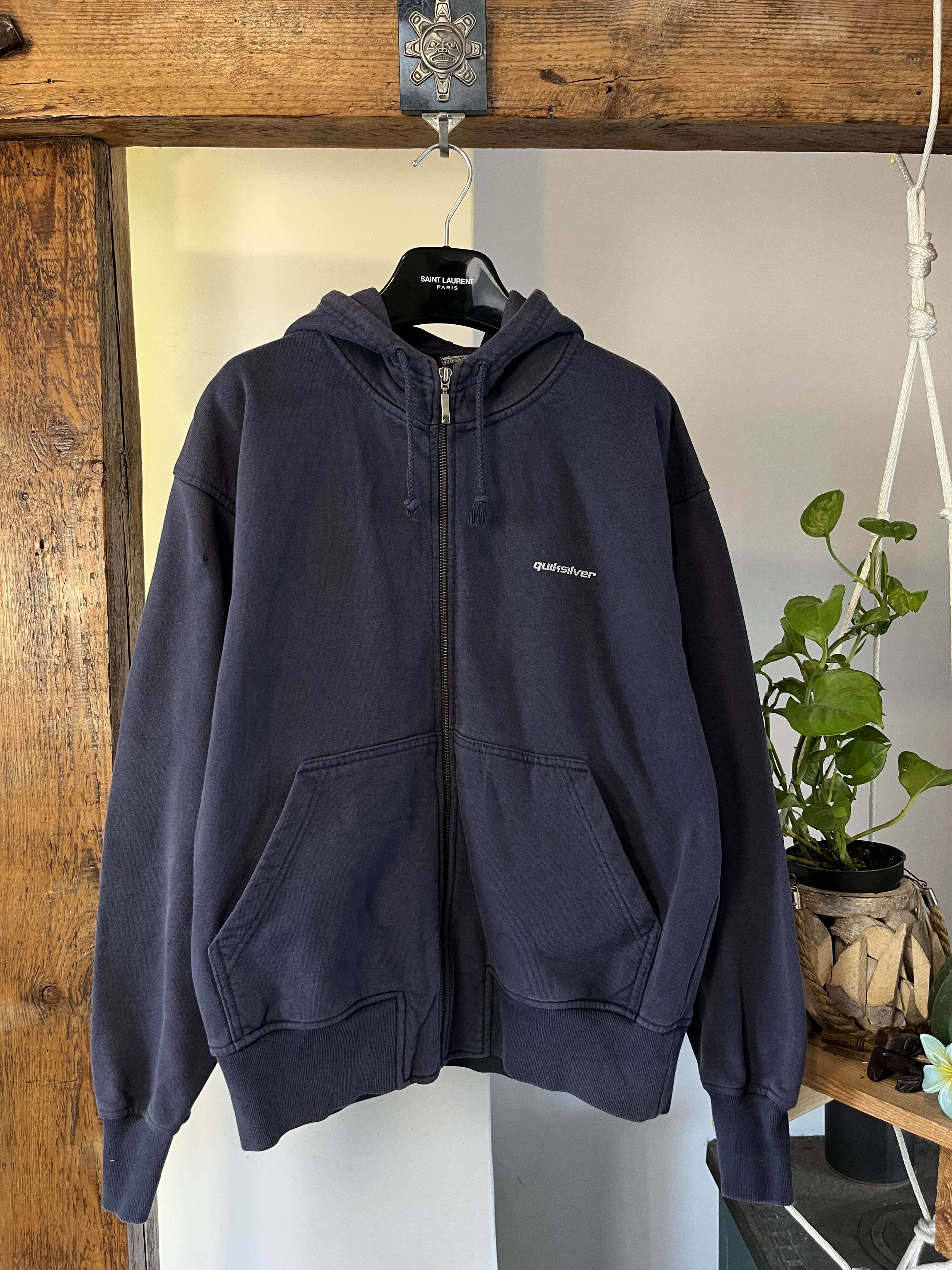 Quiksilver Vintage 90s Quiksilver Heavy Cotton Zip Hoodie Size US L / EU 52-54 / 3 - 2 Thumbnail